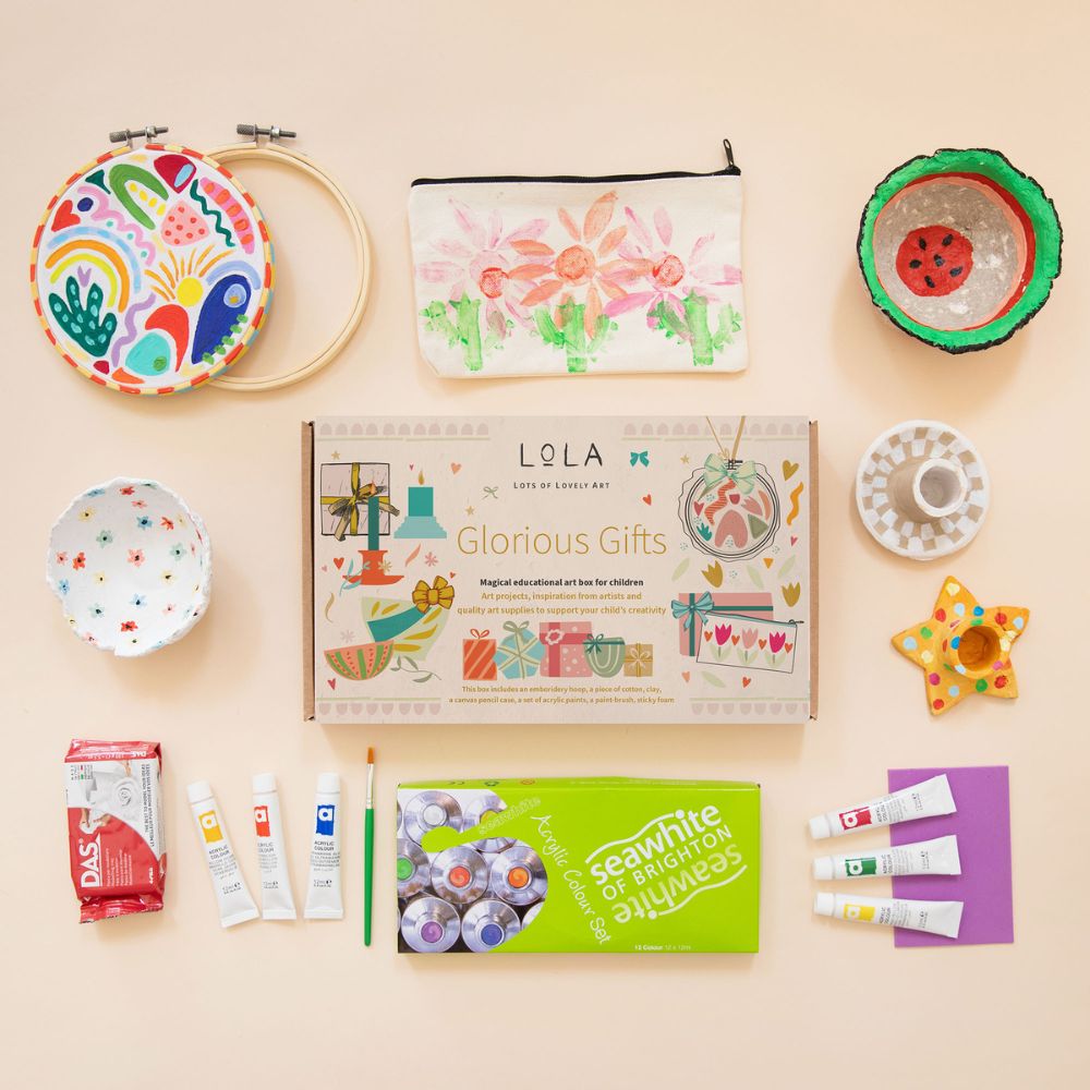 LoLA Glorious Gifts Art Box - Premium Handmade Gift Set for Birthdays, Anniversaries & Special Occasions - Perfect for Artists, Craft Lovers & DIY Enthusiasts