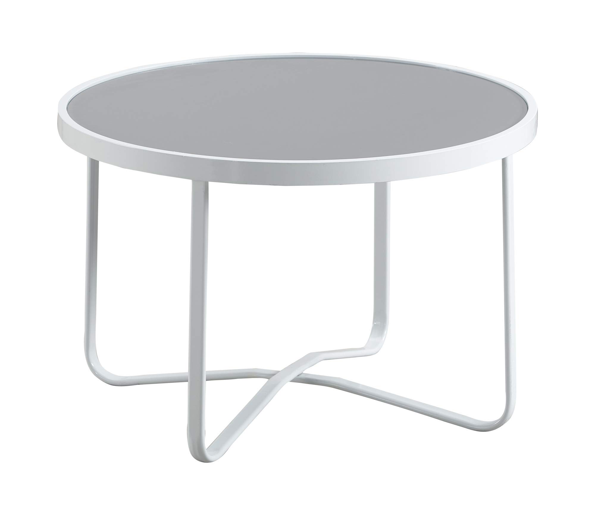 Elle Decor Modern Mirabelle Outdoor Patio Modular Furniture Set - White or Gold Frame with Coffee Table - Perfect for Garden, Poolside & Backyard Relaxation
