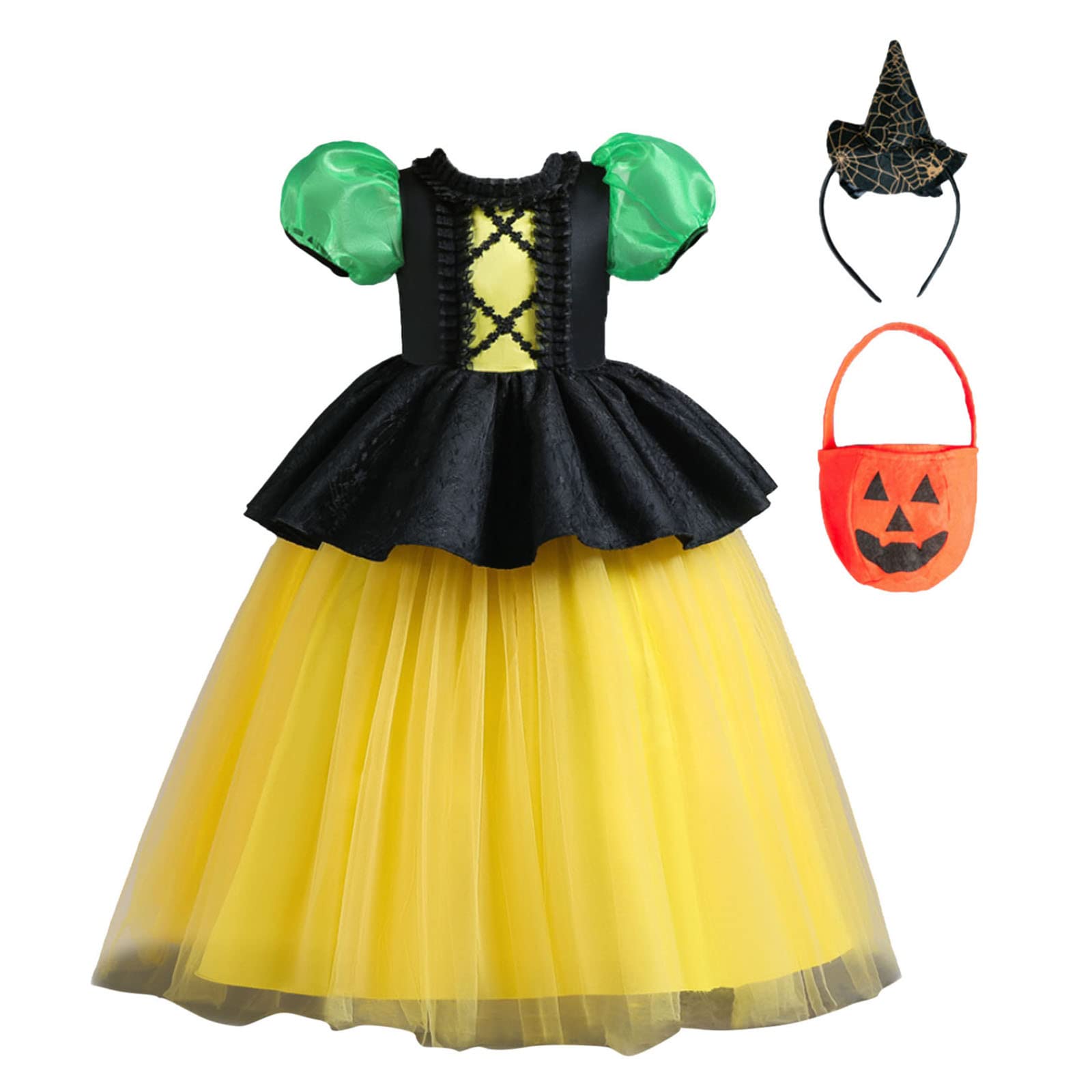 Bmisegm Toddler Girls Halloween Costume Dress - Cute Pageant Party Outfit for Baby & Kids, Fall Winter Holiday Clothing - Perfect for Halloween Parties, Trick or Treating & Dress-Up Play