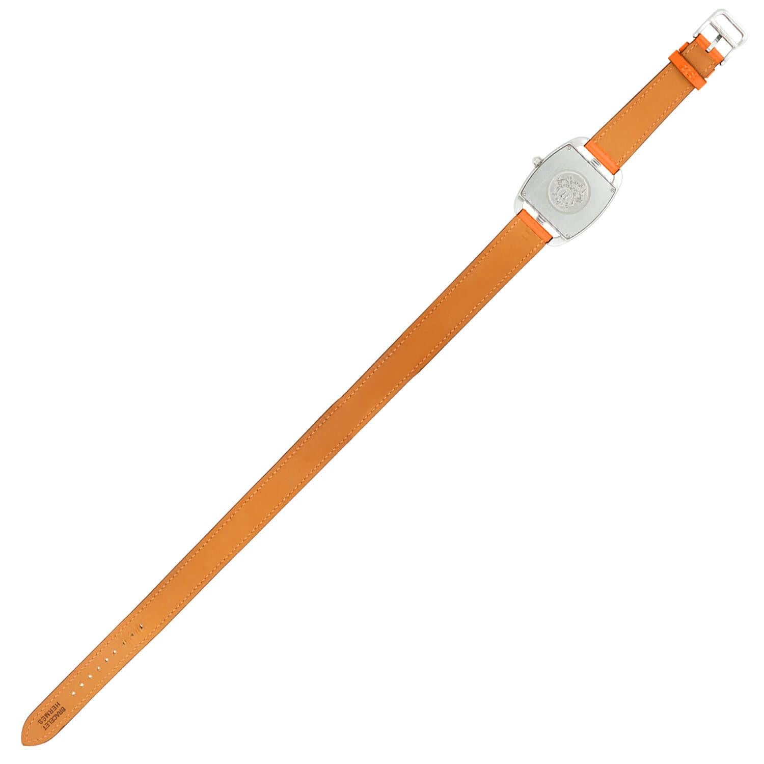 Hermes Cape Cod Tonneau Wrap Around Watch for Women - Luxury Leather Strap Dress Watch - Perfect for Business, Parties & Special Occasions
