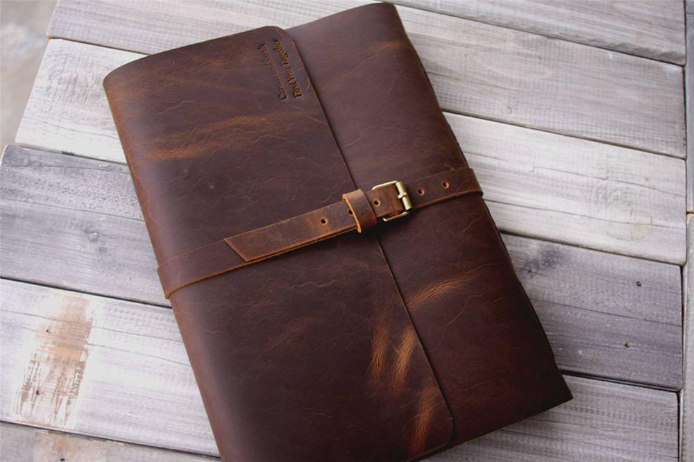 Personalized Leather Sketchbook with Buckle Closure - Handmade Journal for Artists, Writers & Travelers - Perfect for Drawing, Note Taking & Gift Giving