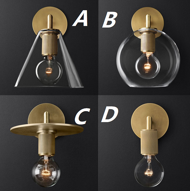 Modern LED Wall Light in Brass Finish - Energy-Efficient Indoor Lighting for Living Room, Bedroom & Hallway