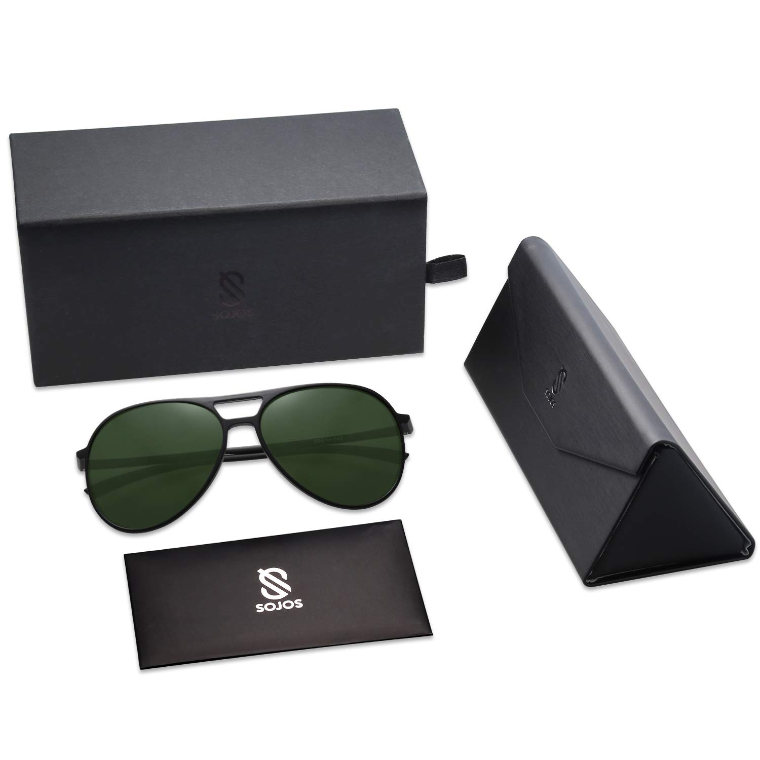 SOJOS Classic Polarized Ultra Lightweight Flexible Unisex Sunglasses SJ2065 - UV Protection for Driving, Travel & Outdoor Activities