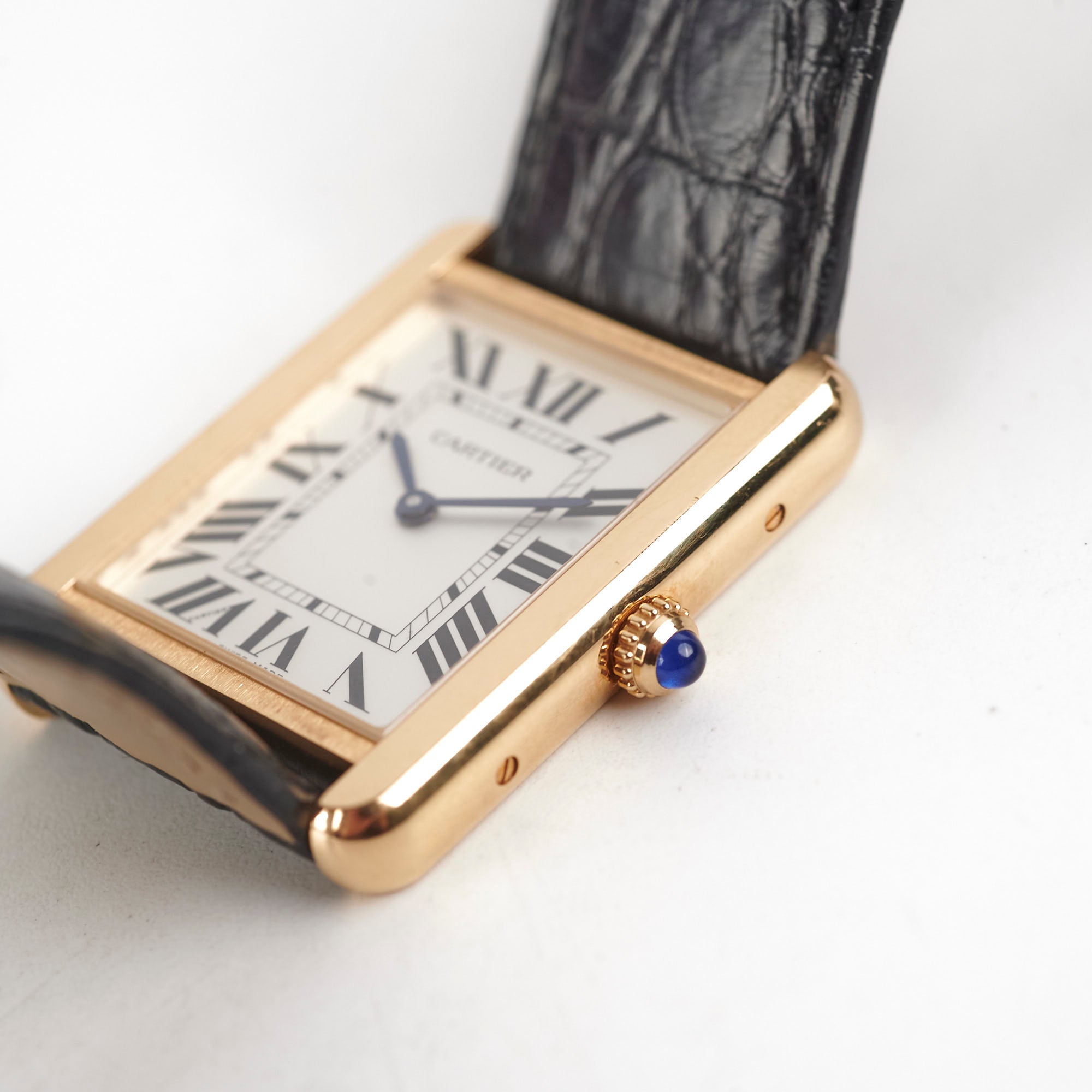 Cartier Large Model Tank Solo Watch - Luxury Stainless Steel Unisex Timepiece for Men & Women | Perfect for Business, Formal Events & Everyday Wear