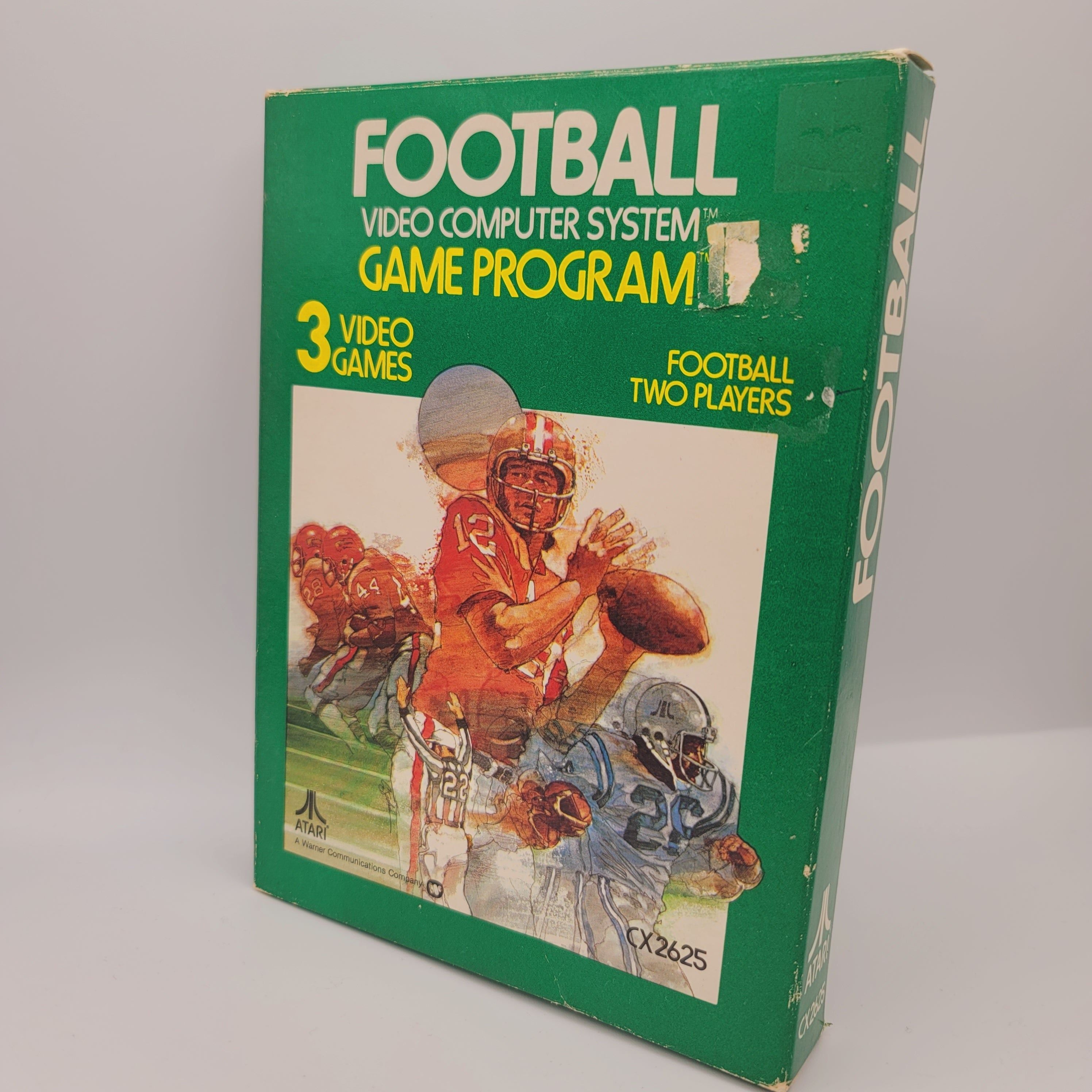 Vintage Atari 2600 Football Game Cartridge - Complete in Box with Manual (Classic Retro Gaming Console) - Perfect for Collectors and 80s Nostalgia Gaming Nights