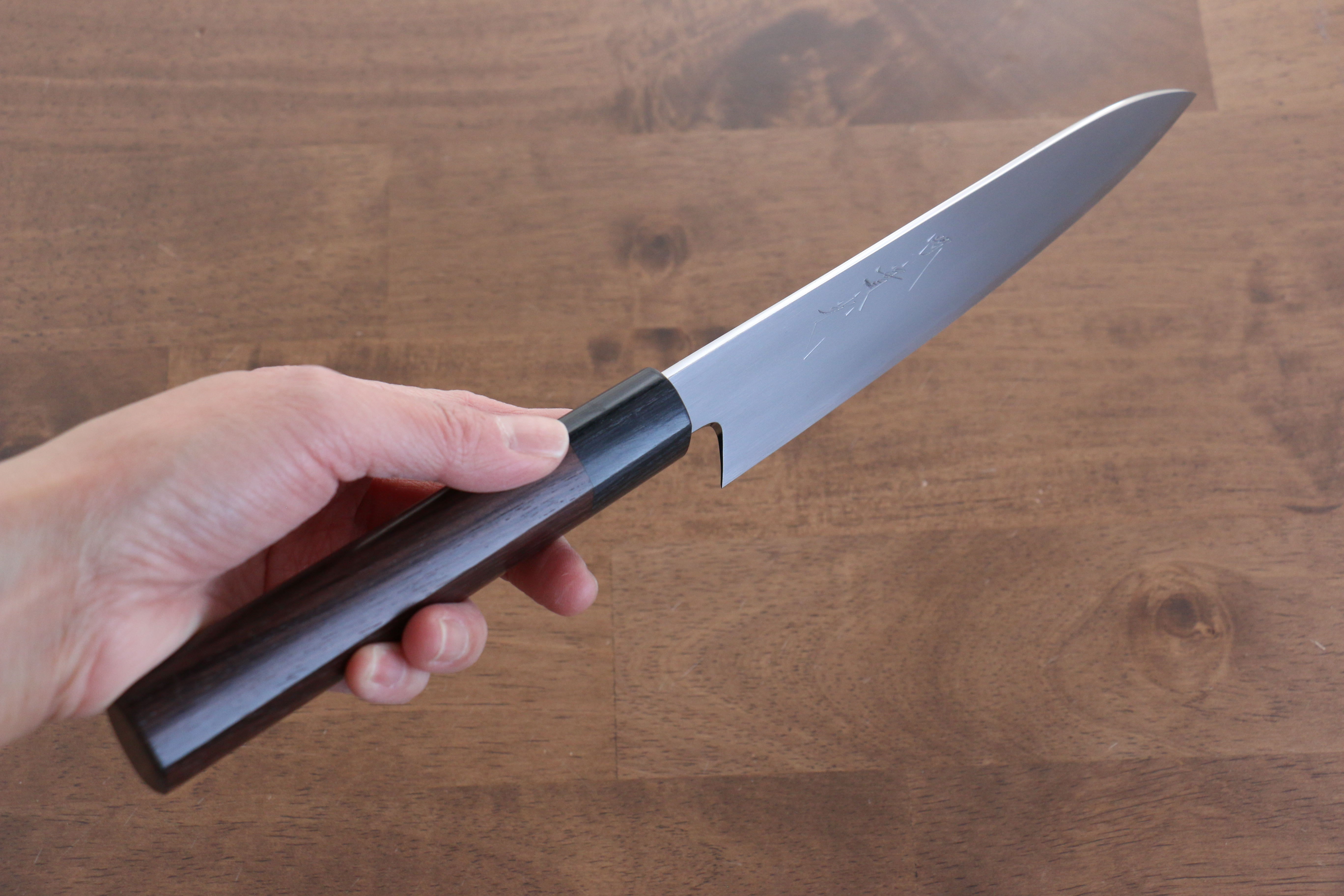 Premium Jikko White Steel No.2 Gyuto 180mm Japanese Chef Knife with Exquisite Shitan Handle - Perfect for Sushi, Sashimi & Precision Cutting