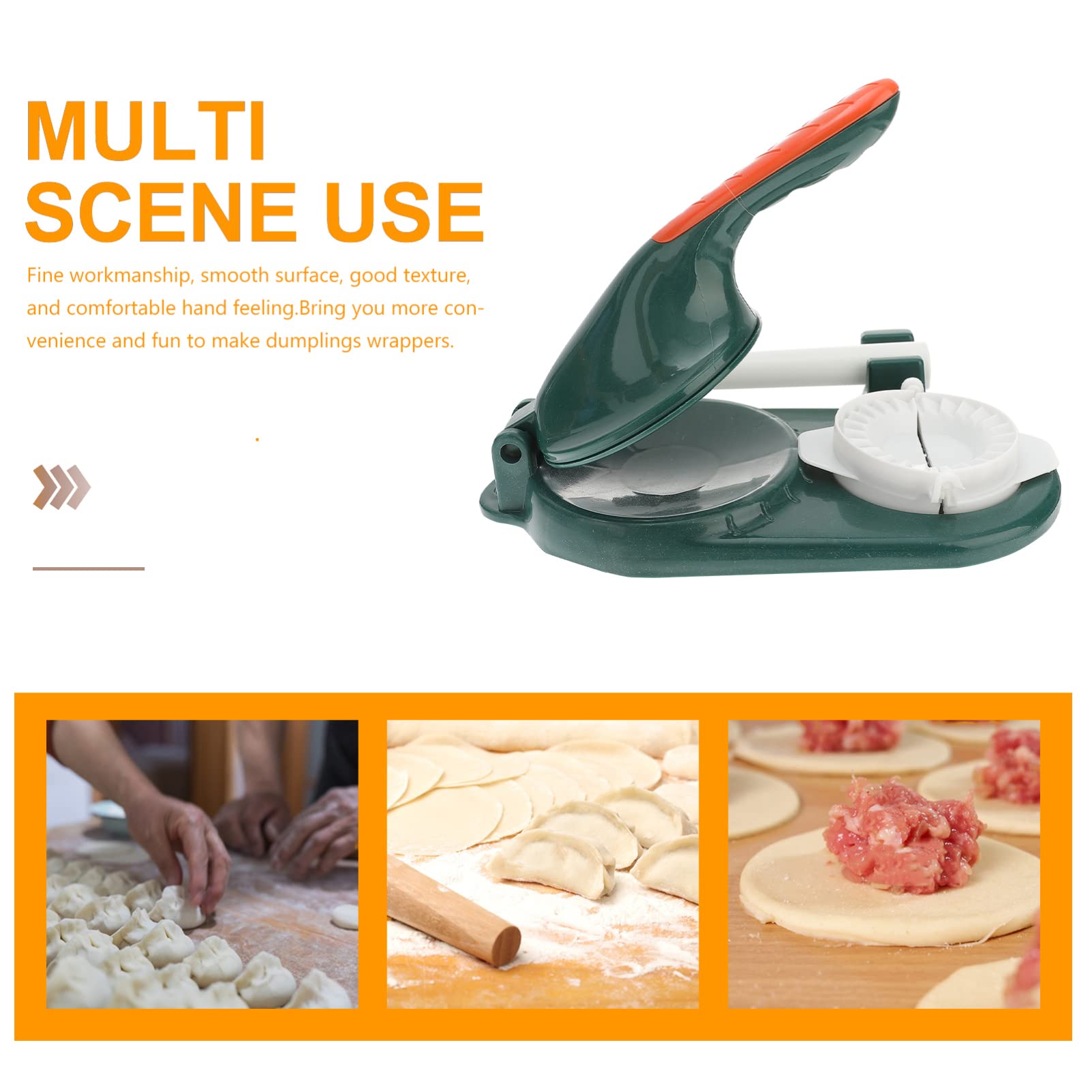 BESTonZON 3-in-1 Dumpling Maker - Ravioli, Empanada & Wonton Mold - Dough Press & Pastry Cutter for Homemade Dumplings, Pies & More - Perfect for Asian Cooking, Italian Pasta & Latin Cuisine