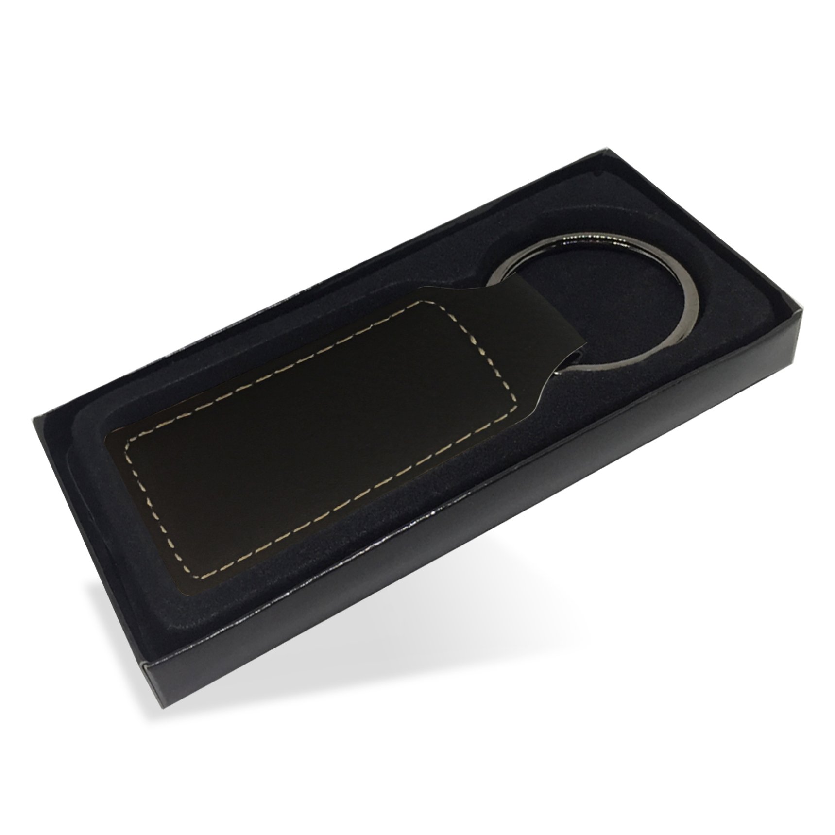 LaserGram Custom Engraved Rectangle Keychain - Karate Man Design - Perfect for Martial Arts Enthusiasts & Gift Giving