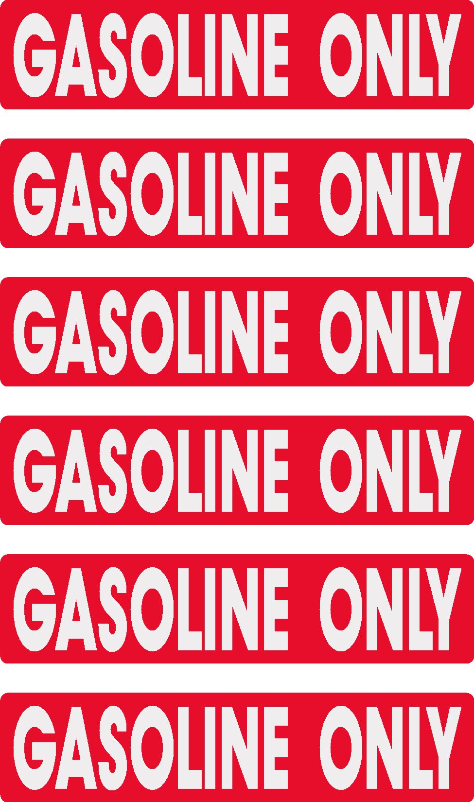 High-Quality Gasoline Equipment Decals - 6-Pack Stickers for Hard Hats, Lunch Boxes & Tool Boxes | Durable Vinyl Decals for Construction Workers & DIY Enthusiasts
