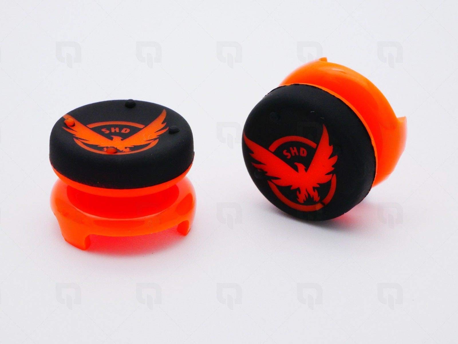**Silicone Thumb Grip Stick Cover for PS4, Xbox 360, PS3 - Analog Joystick Extender Cap (Orange) - Improve Gaming Comfort & Control for Playstation & Xbox Controllers**