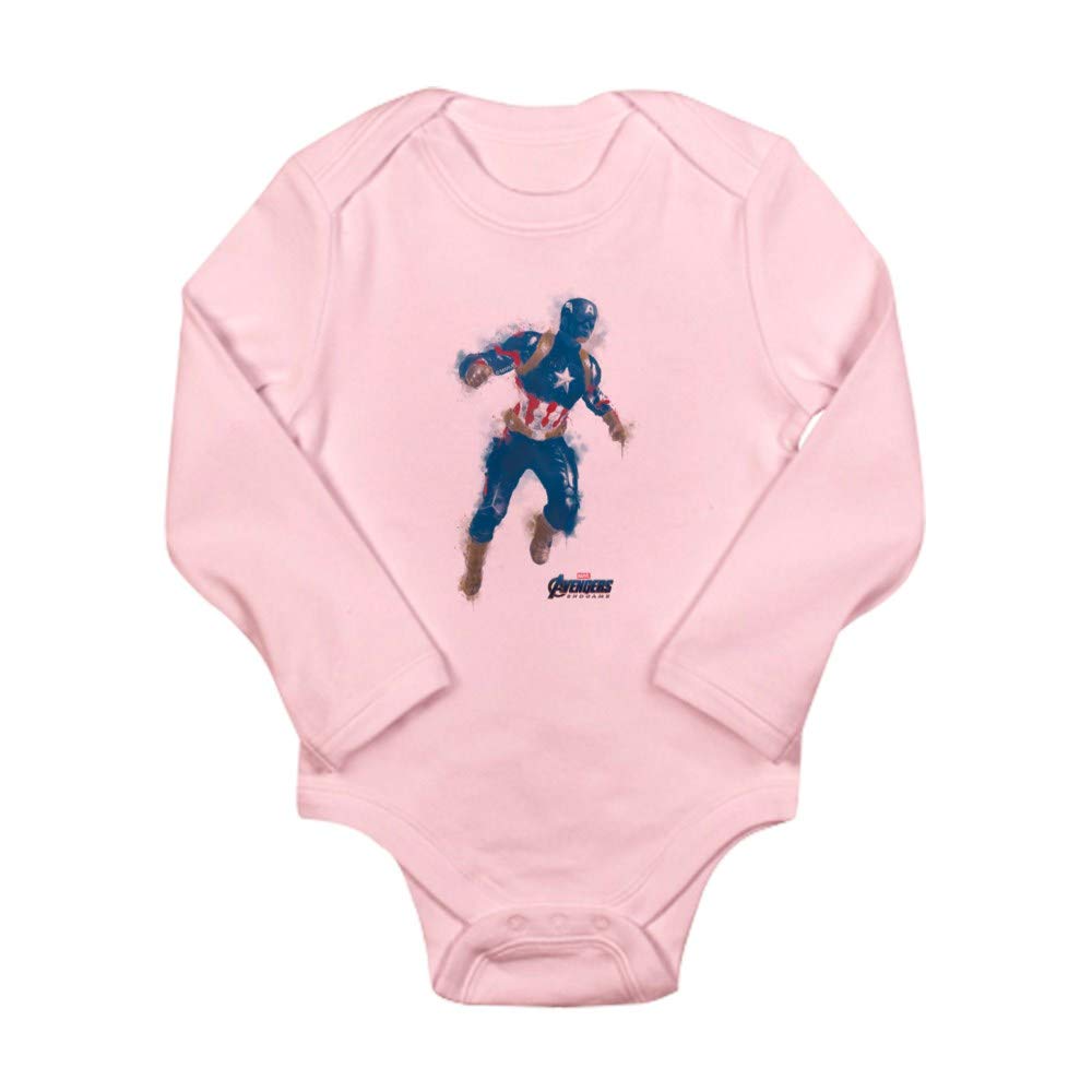Captain America Long Sleeve Infant Bodysuit - Marvel Superhero Baby Onesie for Boys & Girls | Perfect for Cosplay, Birthday Parties & Everyday Wear