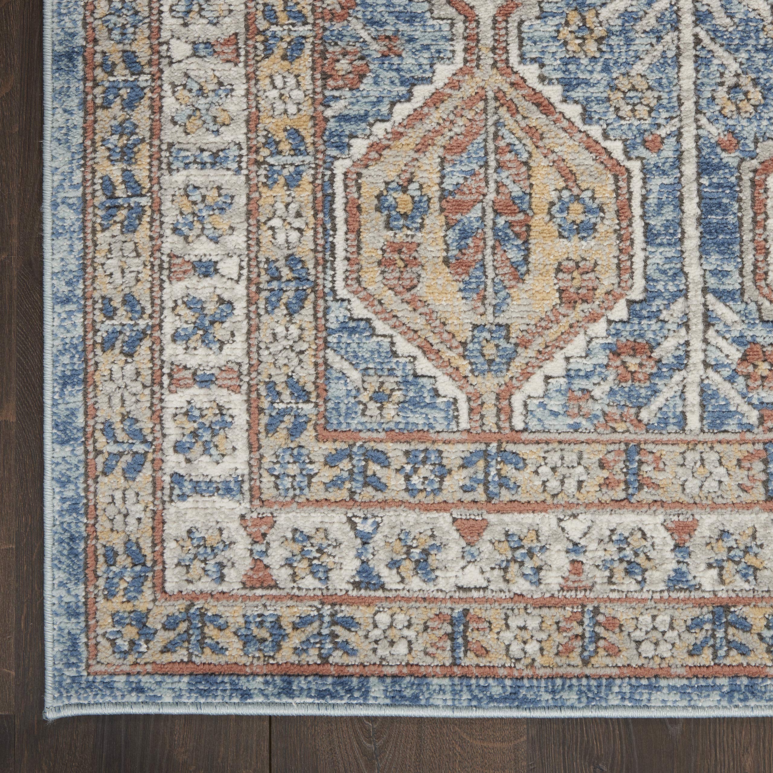 Nourison Concerto Bohemian Blue Multi 3'9