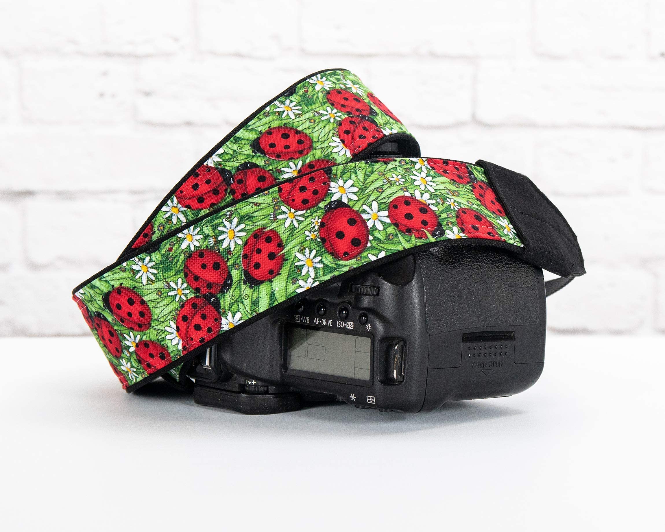 Ladybug Camera Strap for DSLR & Mirrorless Cameras - Adjustable Comfortable Neck Strap for Photographers - Perfect for Travel, Hiking & Outdoor Photography