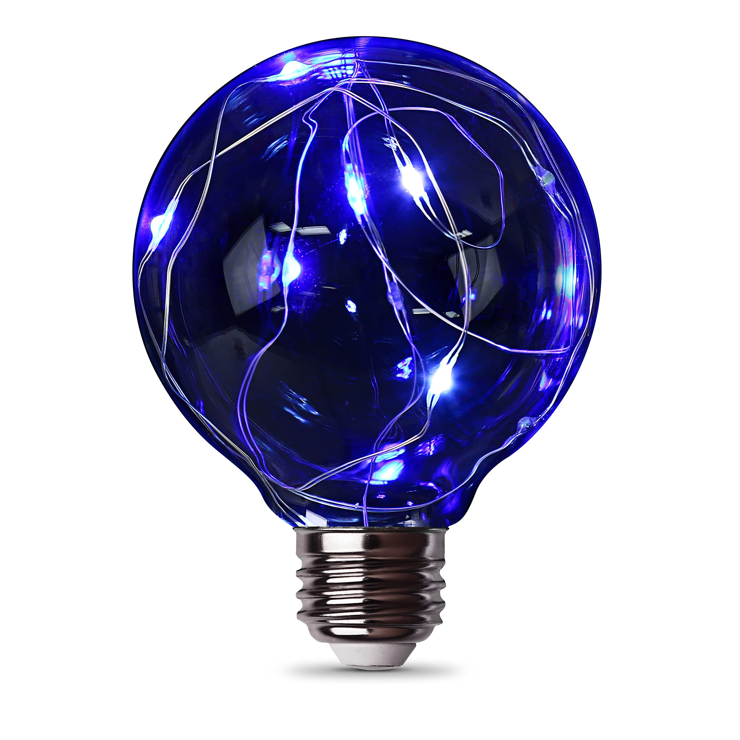 Feit Electric Fairy Blue and White LED Bulb - Energy Efficient Decorative Lighting for Christmas, Weddings & Home Decor