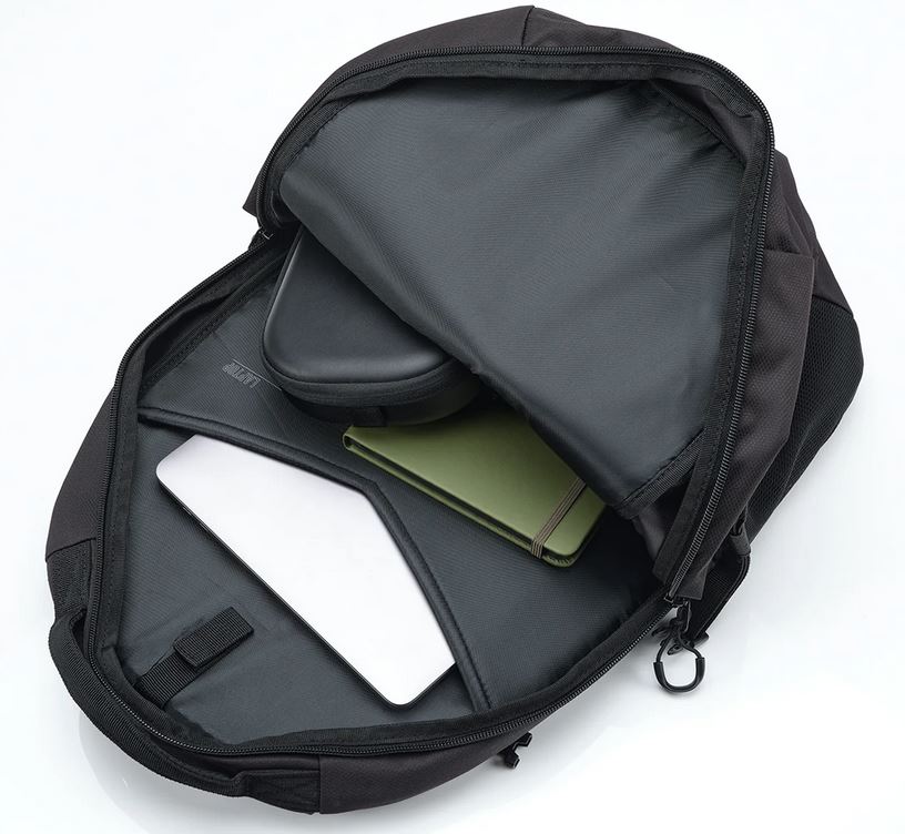 Caribee Helix 30L 15.4 Inch Laptop Backpack Black - Waterproof Travel Backpack for Men & Women, Business Work Commuter, College School Student, Hiking Outdoor Adventure