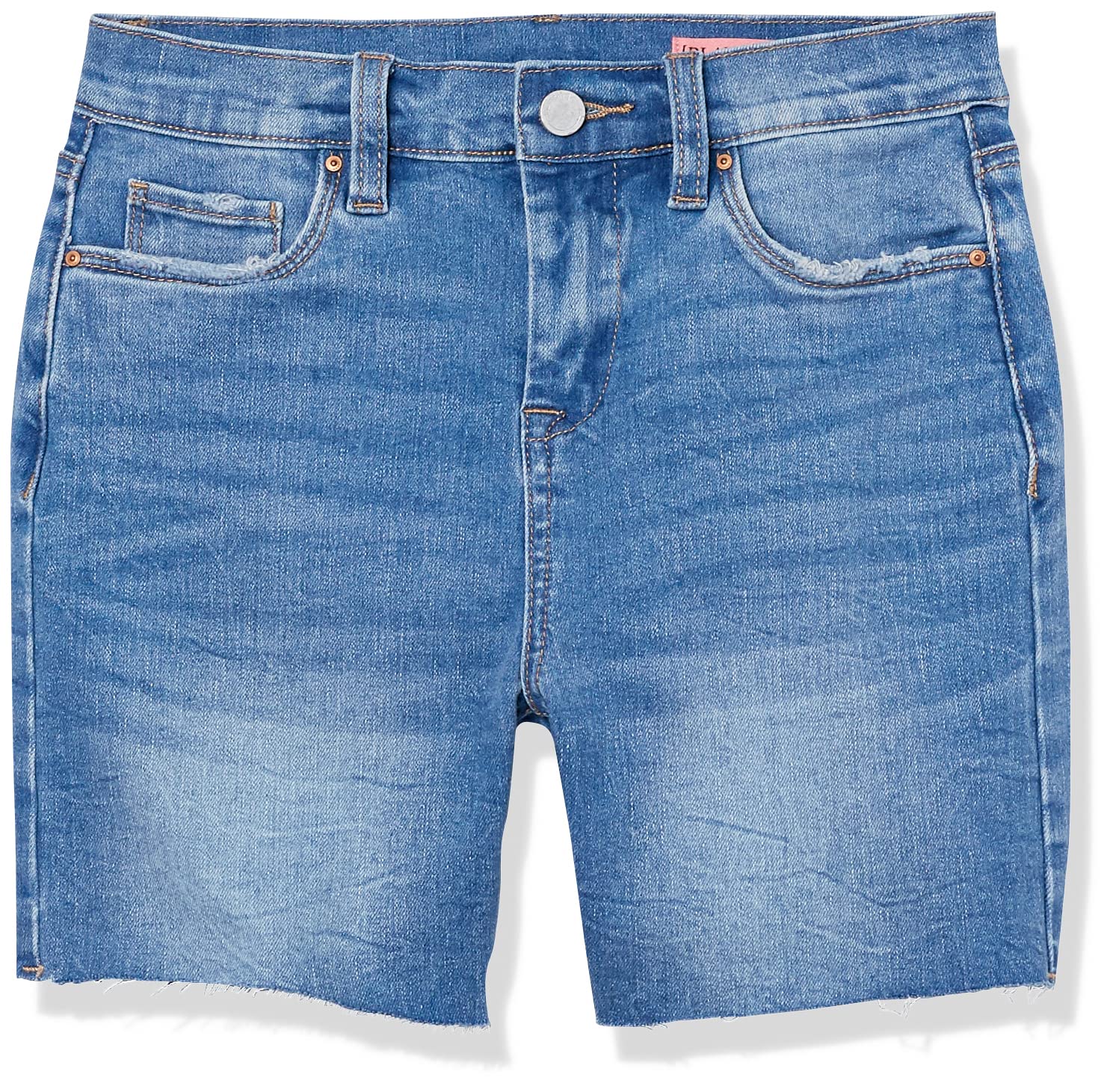 BLANKNYC Women's Medium Wash Bermuda Shorts with 5 Pockets - Comfortable & Stylish Denim Shorts for Casual Wear, Summer Outfits and Beach Vacations