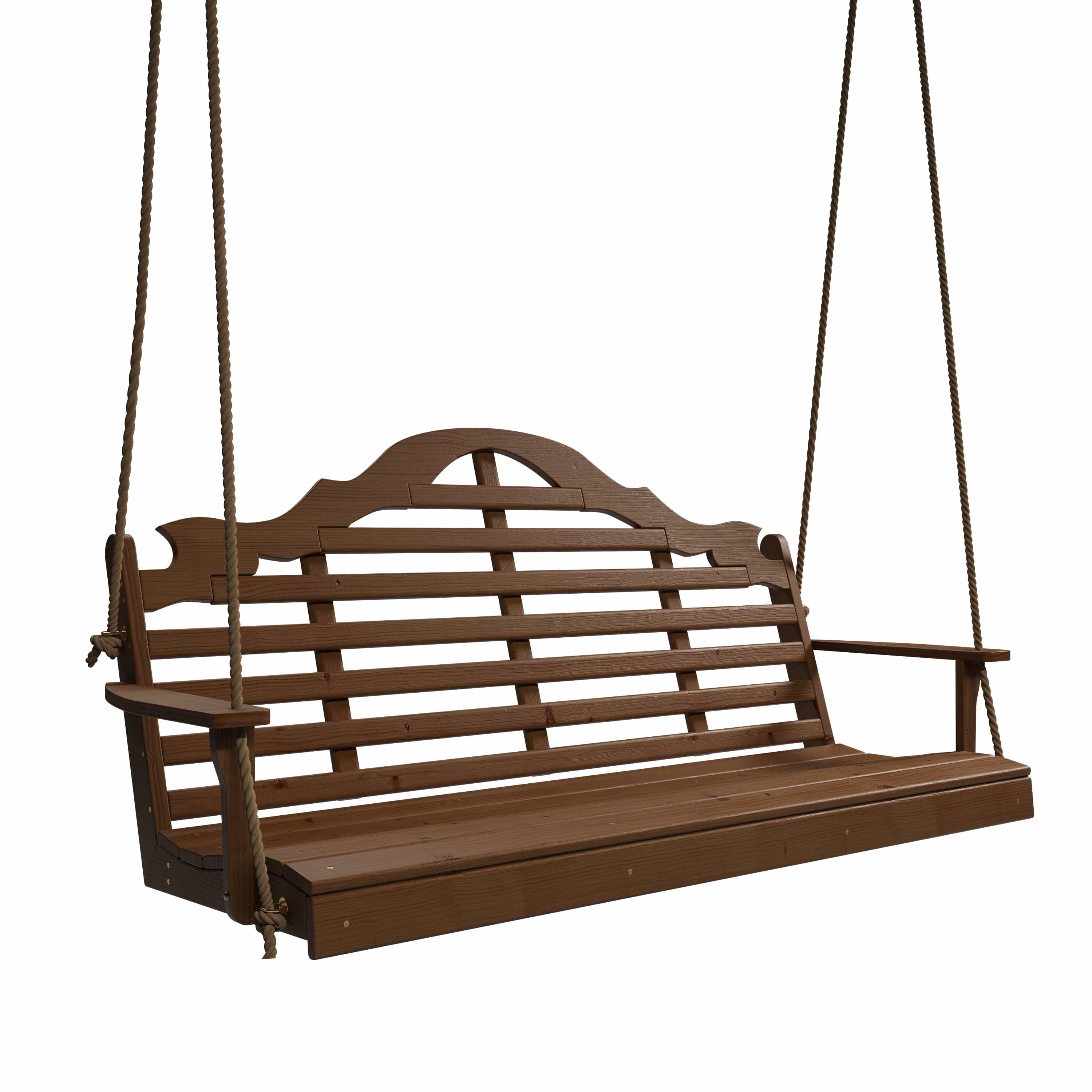 Keystone Amish Co. Milan Porch Swing - Handcrafted Cedar Wood Outdoor Swing for Patio, Garden, Deck - Perfect for Relaxing & Enjoying Nature