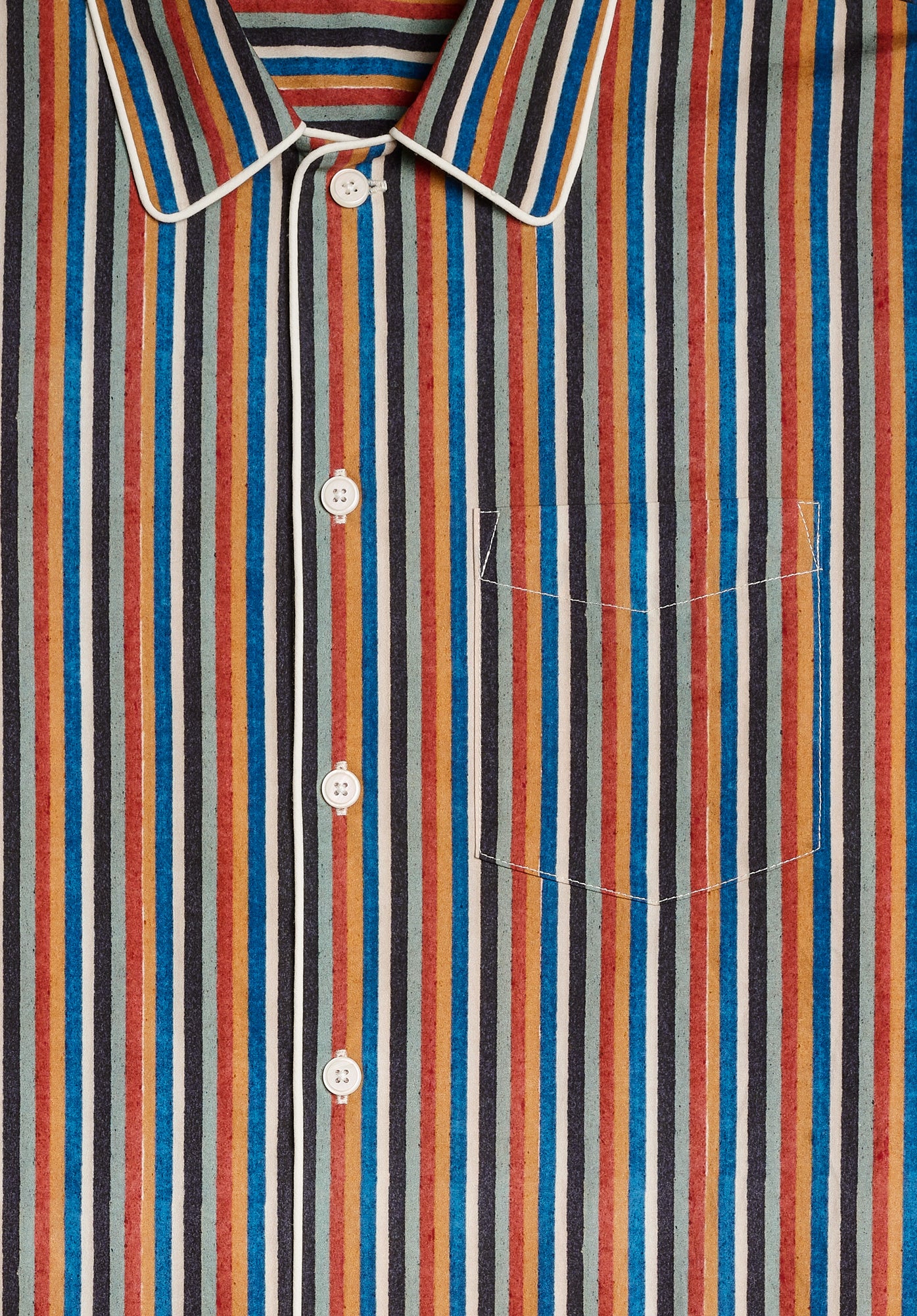 Henry Woodblock Stripe Pajama Set - Soft Cotton Sleepwear for Men & Women - Perfect for Lounging, Sleepovers & Cozy Nights at Home