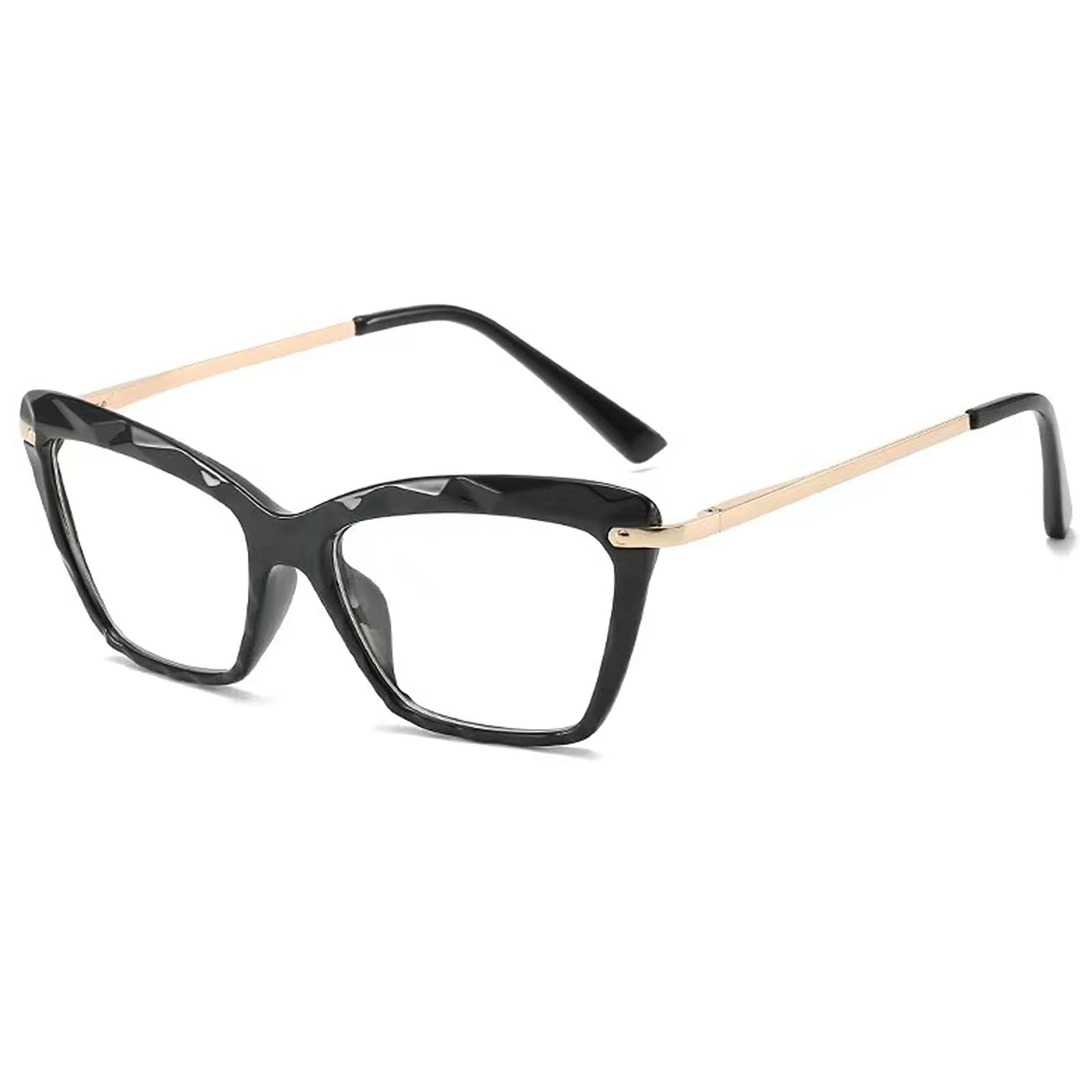 Oriopxic Cat Eye Distance Glasses for Women - Vintage Retro Myopia Reading Glasses | Perfect for Office Work, Reading & Fashion Accessories