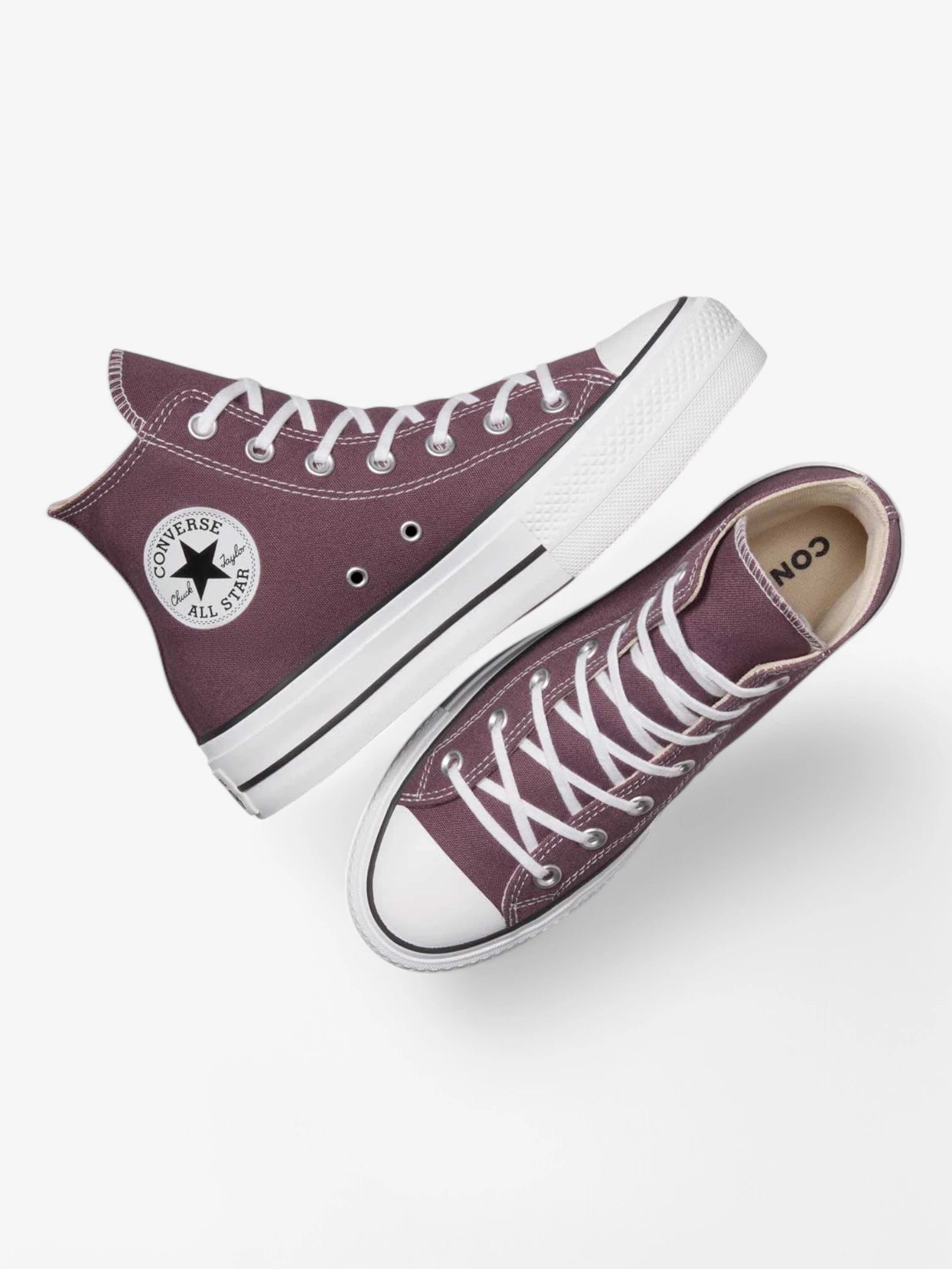 Converse Chuck Taylor Hi Platform Sneakers in Burgundy - Stylish High-Top Shoes for Women & Men | Perfect for Casual Wear, Street Fashion & Everyday Outfits