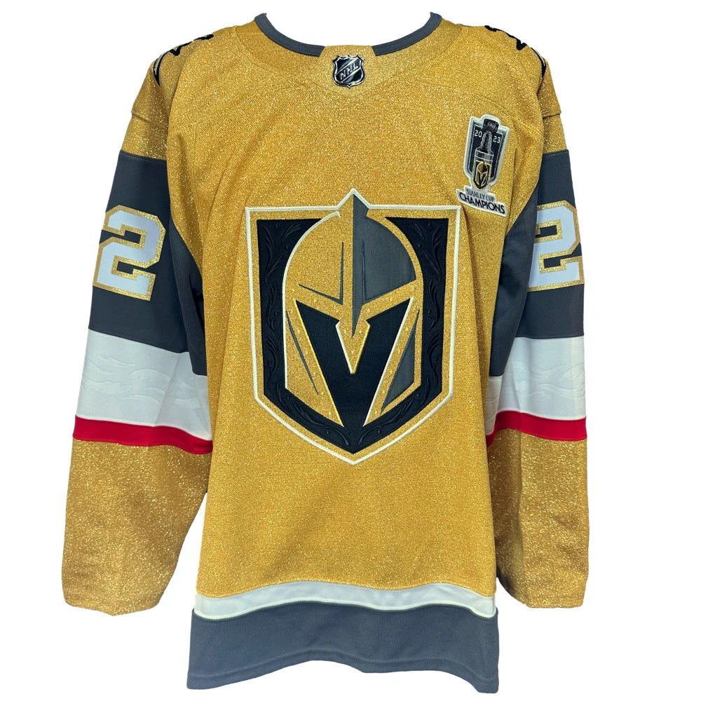 Michael Amadio Autographed Vegas Golden Knights Gold Jersey - Signed with 