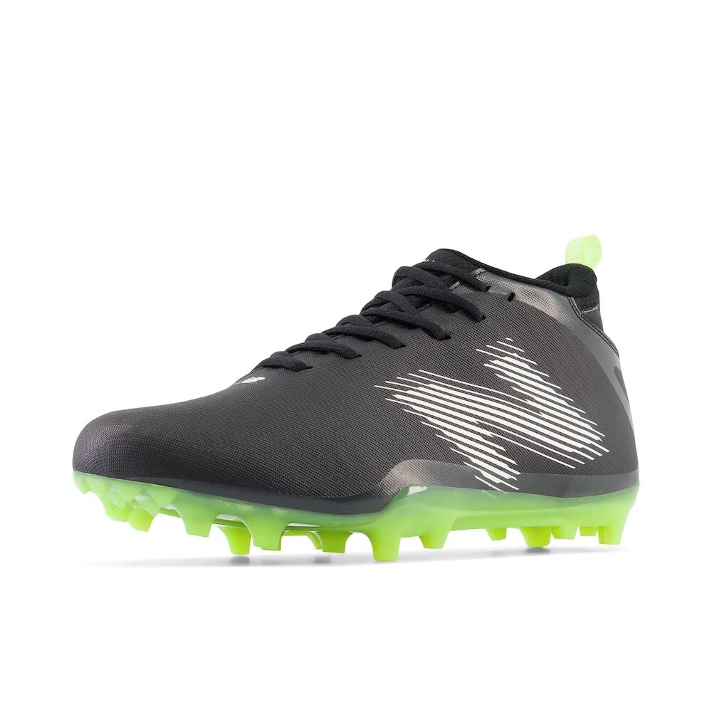 New Balance Men's Rush V4 Mid Lacrosse Cleats - Lightweight Performance Shoes for Lacrosse Players - Perfect for Field Sports & Training