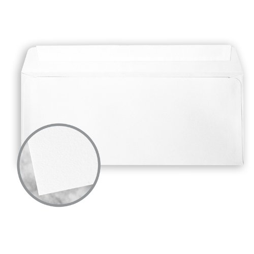 CRANE'S CREST No. 10 Fluorescent White Peel & Seal Envelopes - 4 1/8