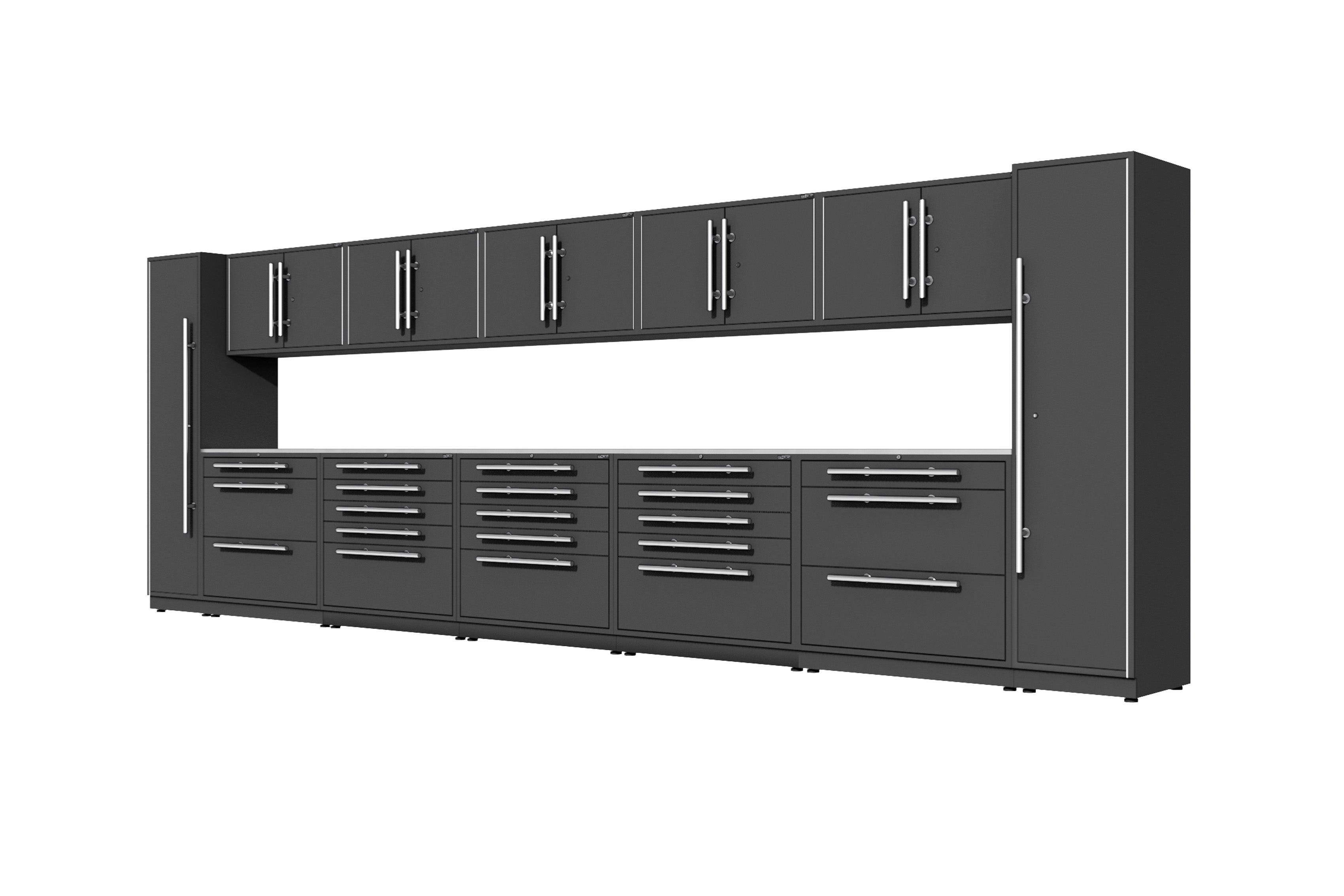 ProSlat LUX 240 Single Door Locker Preconfigured Array - Heavy Duty Metal Storage Locker for Gym, School & Workplace Organization