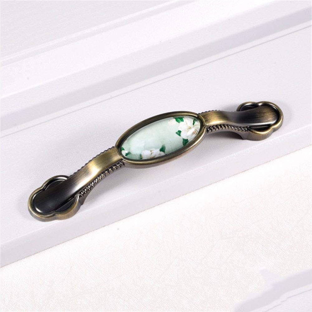 Vintage Bronze Flower Cabinet Knobs & Handles - Elegant Retro Drawer Pulls for Wardrobe, Cupboard, Kitchen & Furniture - Home Improvement Hardware (Color: I) - Perfect for Vintage, Farmhouse & Shabby Chic Decor