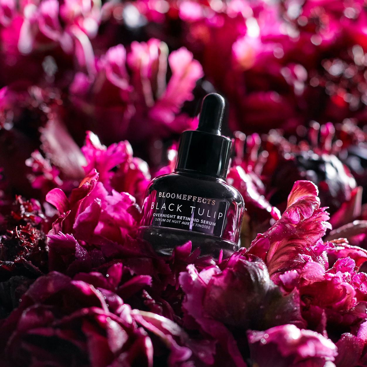 Black Tulip Overnight Retinoid Serum for Face - Anti-Aging Night Treatment with Retinol - Reduce Wrinkles & Fine Lines - Perfect for Dry & Sensitive Skin - Use Before Bed for Glowing Morning Skin