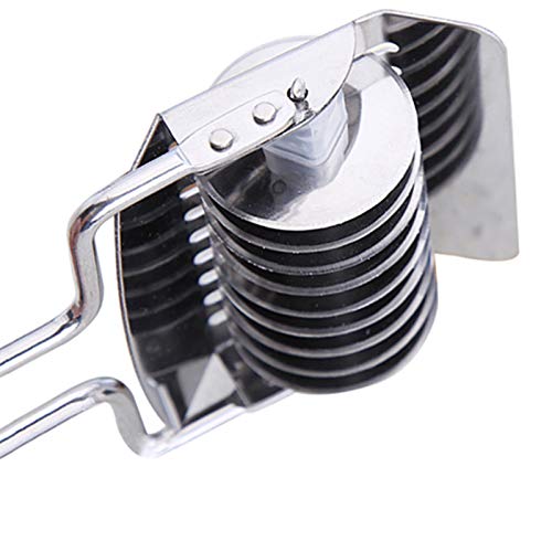 2PCS Premium Stainless Steel Noodle Cutter with Non-Slip Comfort Handle - Pasta Maker, Spaghetti Roller, Dough Cutter for Homemade Noodles - Perfect for Italian Cuisine, Asian Dishes & Kitchen Cooking Tools
