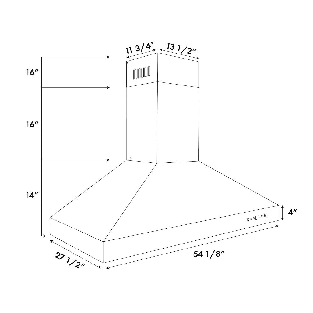 ZLINE Professional Stainless Steel Wall Mount Range Hood with Built-in CrownSound Bluetooth Speakers (697CRN BT) - Perfect for Modern Kitchens & Open-Concept Living Spaces