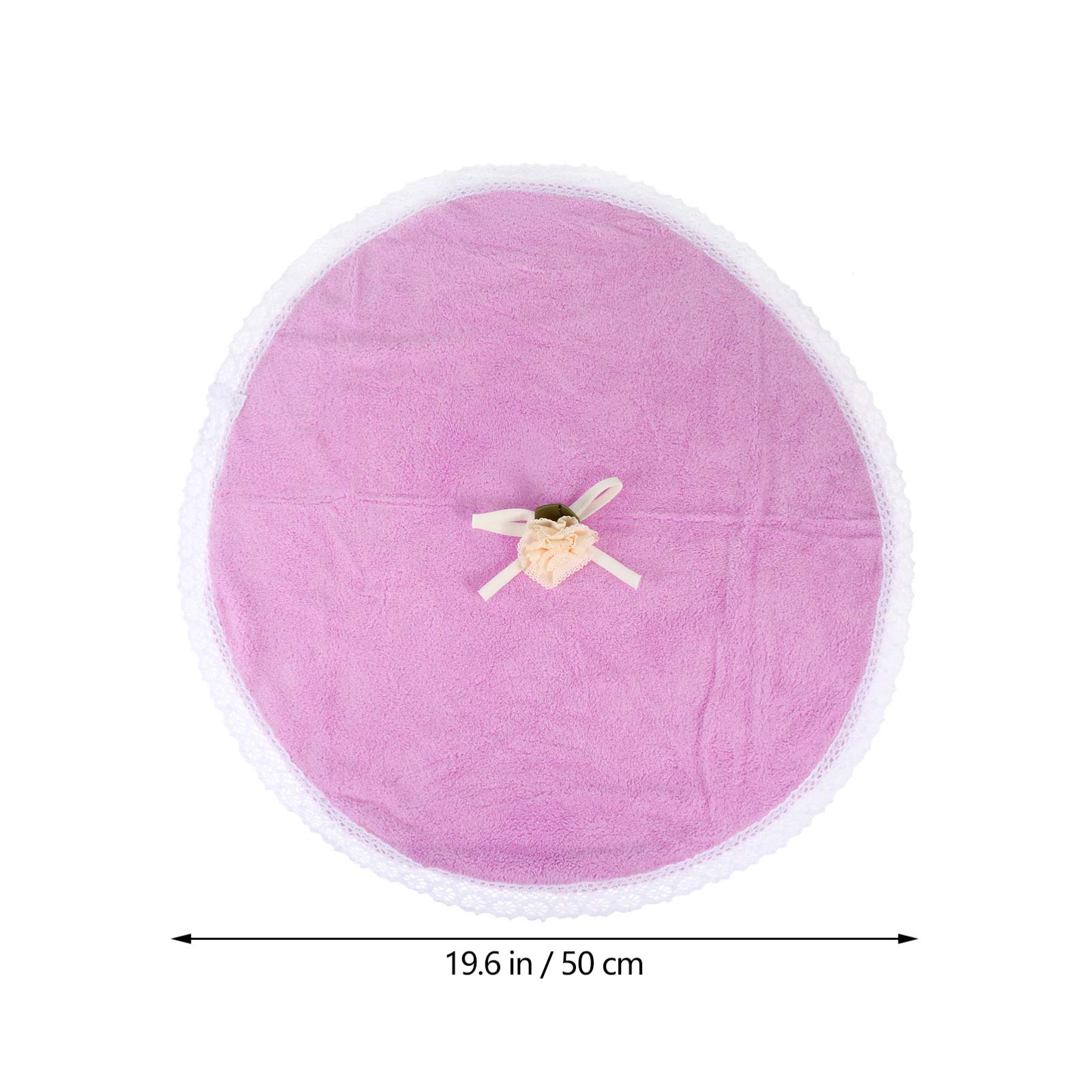 **CALLARON Quick Dry Hanging Hand Towel - Super Absorbent Microfiber Coral Fleece Towel for Kitchen, Bathroom & Bedroom - Soft & Fast Drying - Ideal for Baby, Gym & Travel (Purple)**