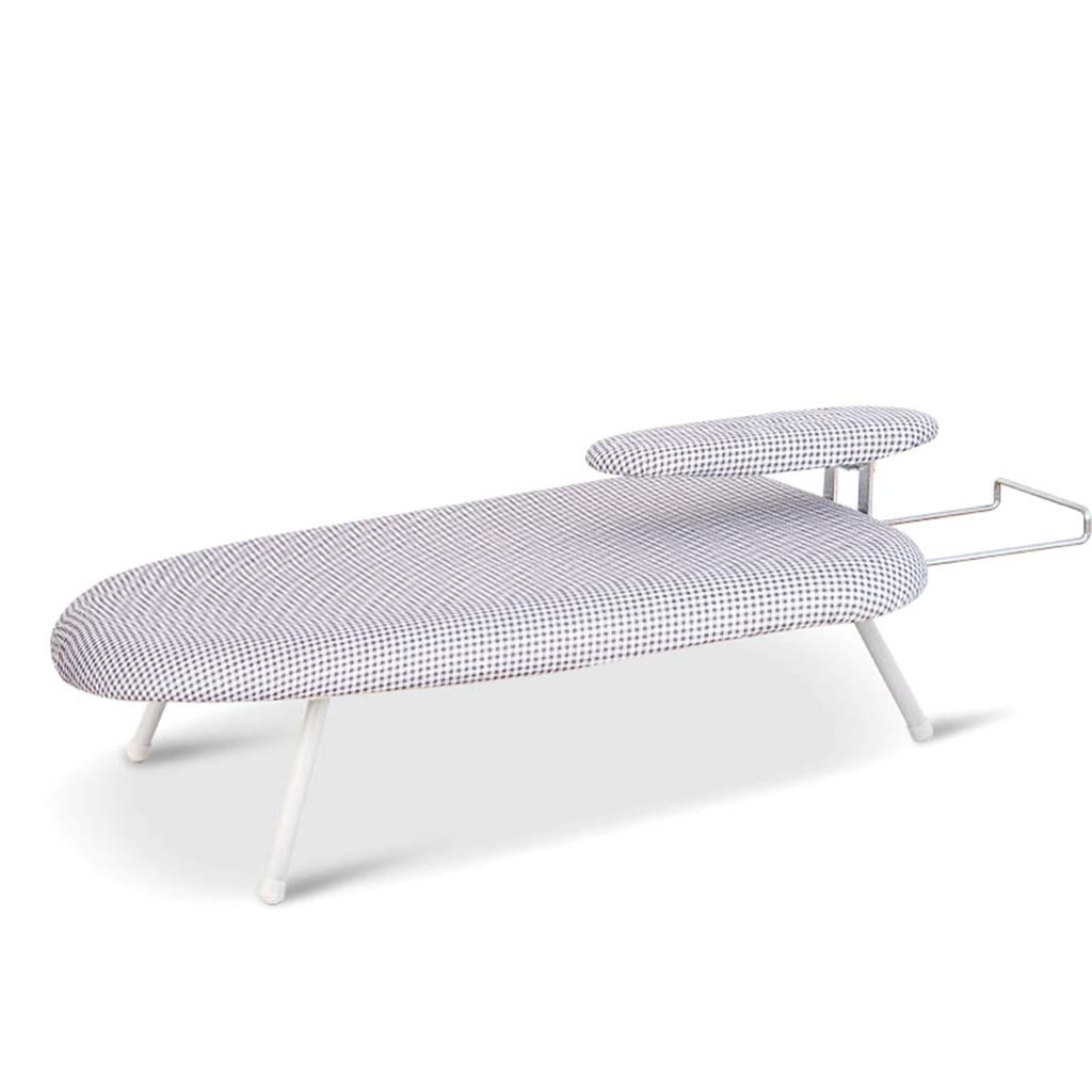 Portable Folding Ironing Board with Steam Iron Rest & Sleeve Board - 60x37x19cm Compact Plastic Panel Ironing Table for Home & Travel - Perfect for Small Spaces, Apartments, Dorms & Quick Clothing Touch-Ups