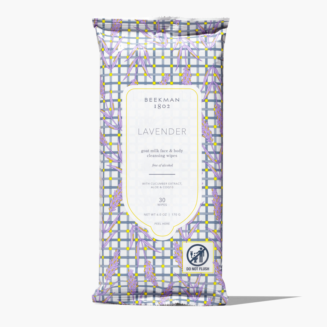 Organic Lavender Scented Facial Cleansing Wipes for Sensitive Skin | Gentle Makeup Remover & Daily Face Cleanser | Perfect for Travel, Gym & On-the-Go Skincare