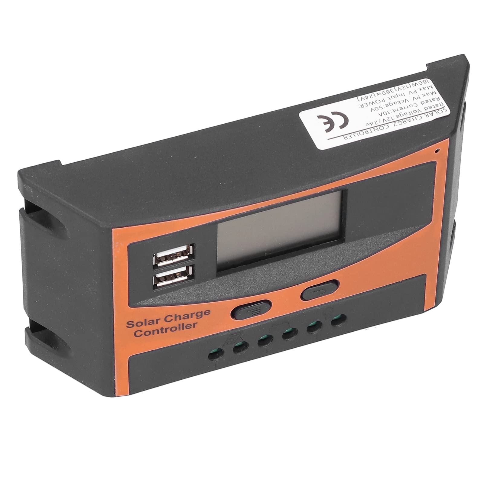 10A Waterproof Solar Panel Charge Controller - High Efficiency MPPT for Garden, Outdoor & Courtyard Use - Perfect for Solar Lights, Fountains & Off-Grid Power Systems
