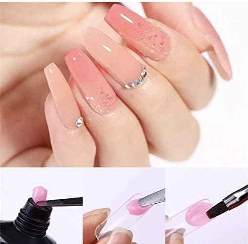 PROROOP 15ml/0.5oz Poly Extension Builder Gel - Professional Nail Strengthening Gel for DIY Manicures, Trendy Pink Polish with Long-Lasting Shine | Perfect for Home Nail Art, Salon-Quality Results & Gift Ideas for Women
