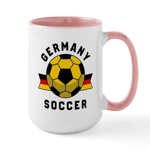 White/Pink Inside - Germany Soccer Mugs