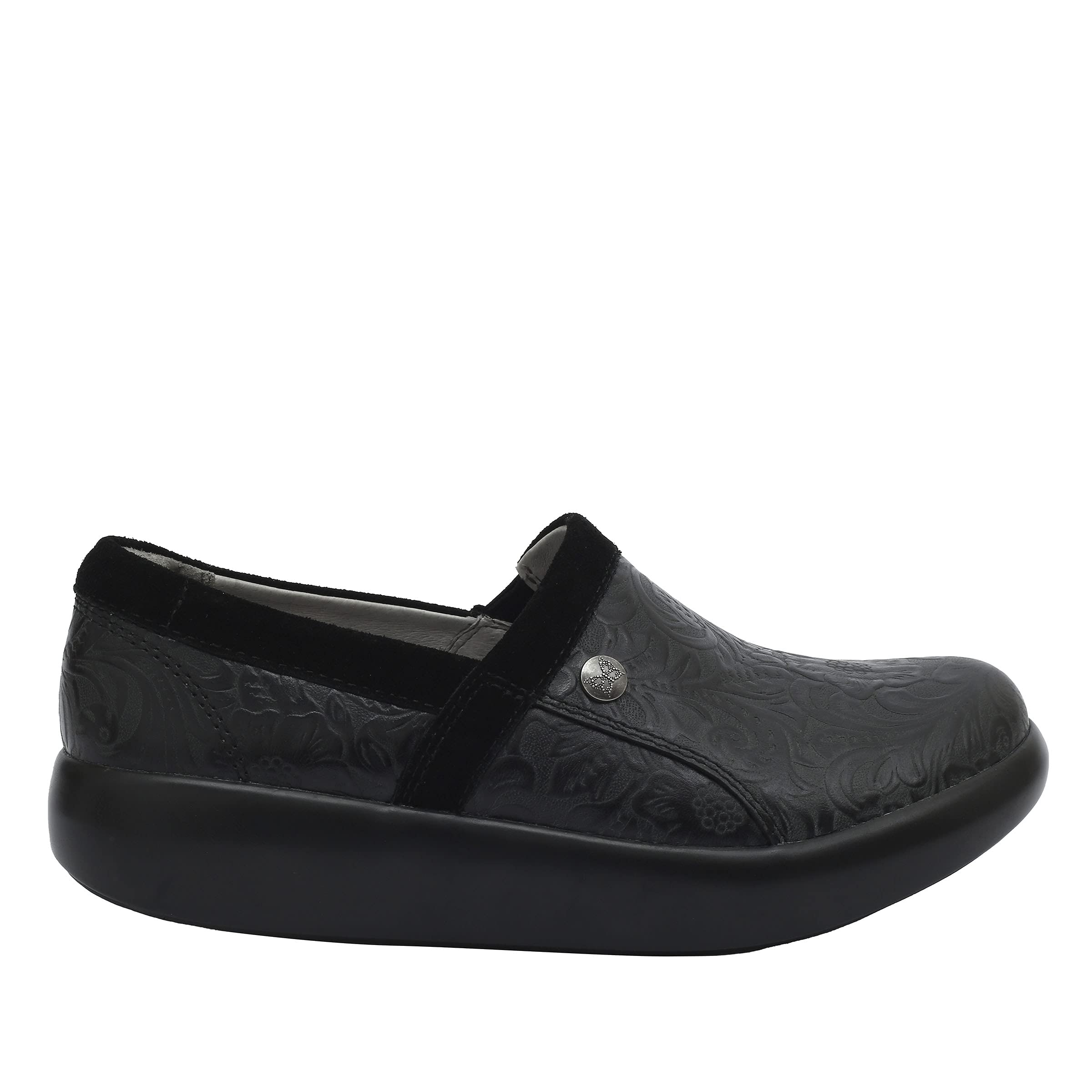 Alegria Women's Emry Leather Slip-On Shoes - Comfortable & Stylish Loafers for Work, Nursing, and Everyday Wear