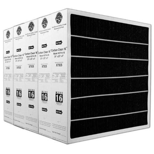 Lennox X7935 MERV 16 Air Filter (5 Pack) - High Efficiency Carbon Clean Healthy Climate HVAC Filters for Home & Office Use