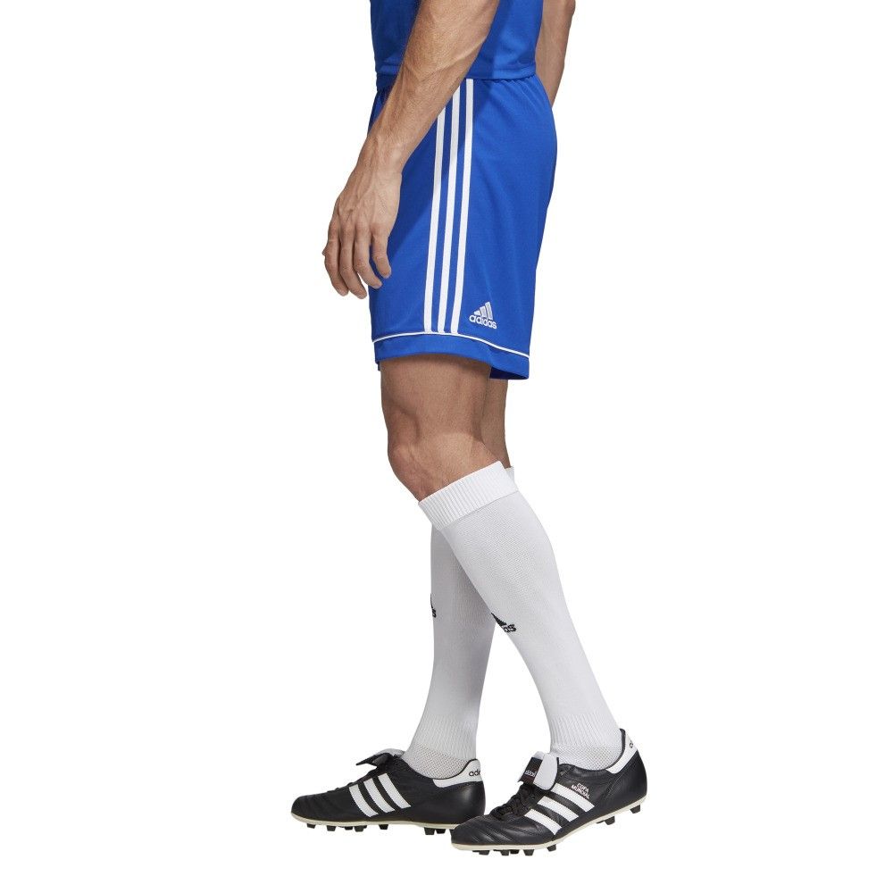 Adidas Youth Squadra 17 Soccer Shorts - Blue & White Athletic Shorts for Boys - Perfect for Training, Games & Casual Wear