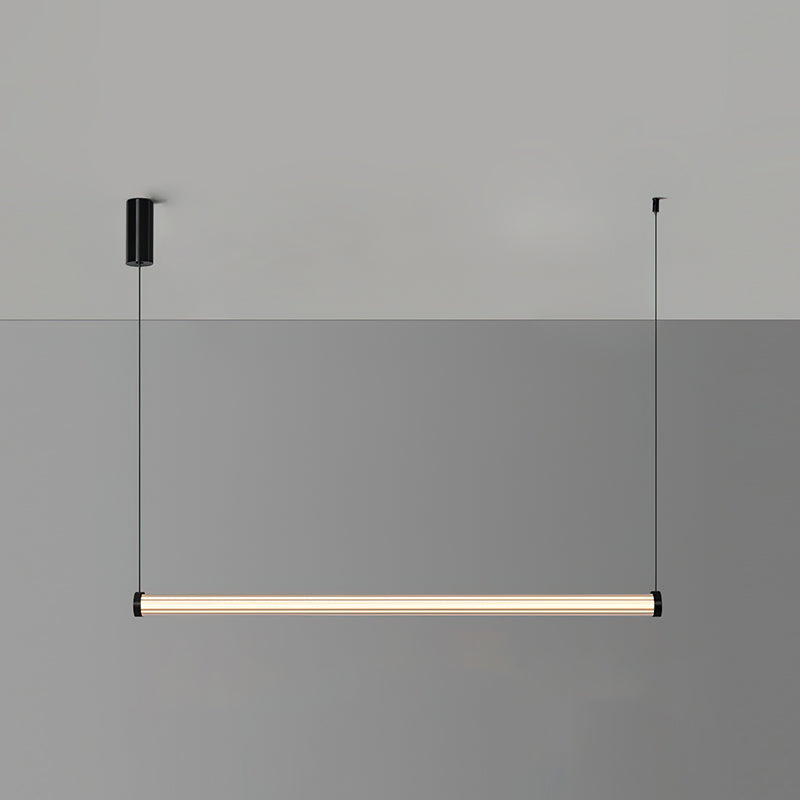 Modern Loreto Linear Pendant Light - Sleek Minimalist LED Lighting Fixture for Kitchen Island, Dining Room & Living Room Ceiling