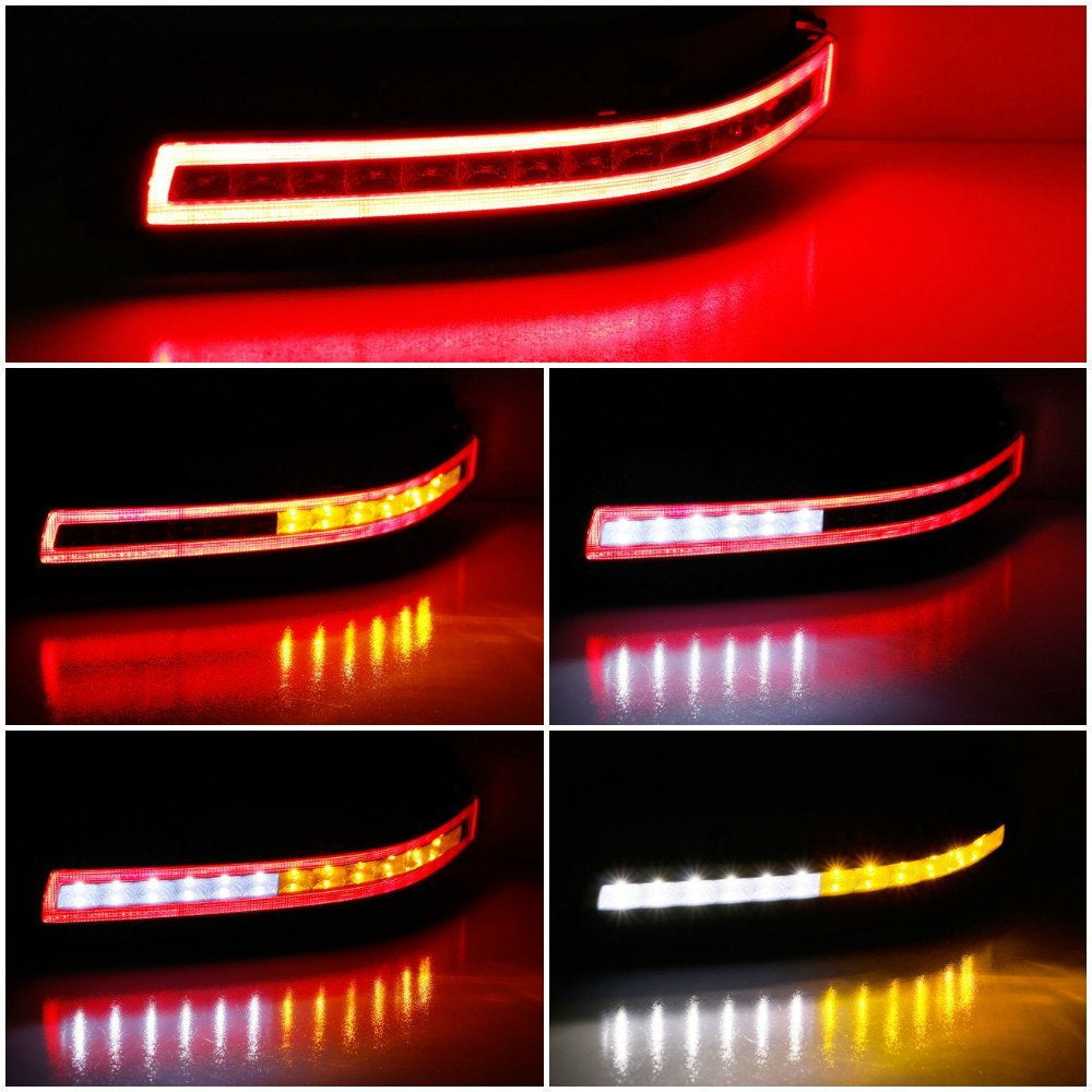 Clear Lens All-in-One LED Turn Signal, Backup & Brake Light for 2003-2009 Nissan 350Z - Upgrade Your Car's Safety & Style for Night Driving & Custom Builds