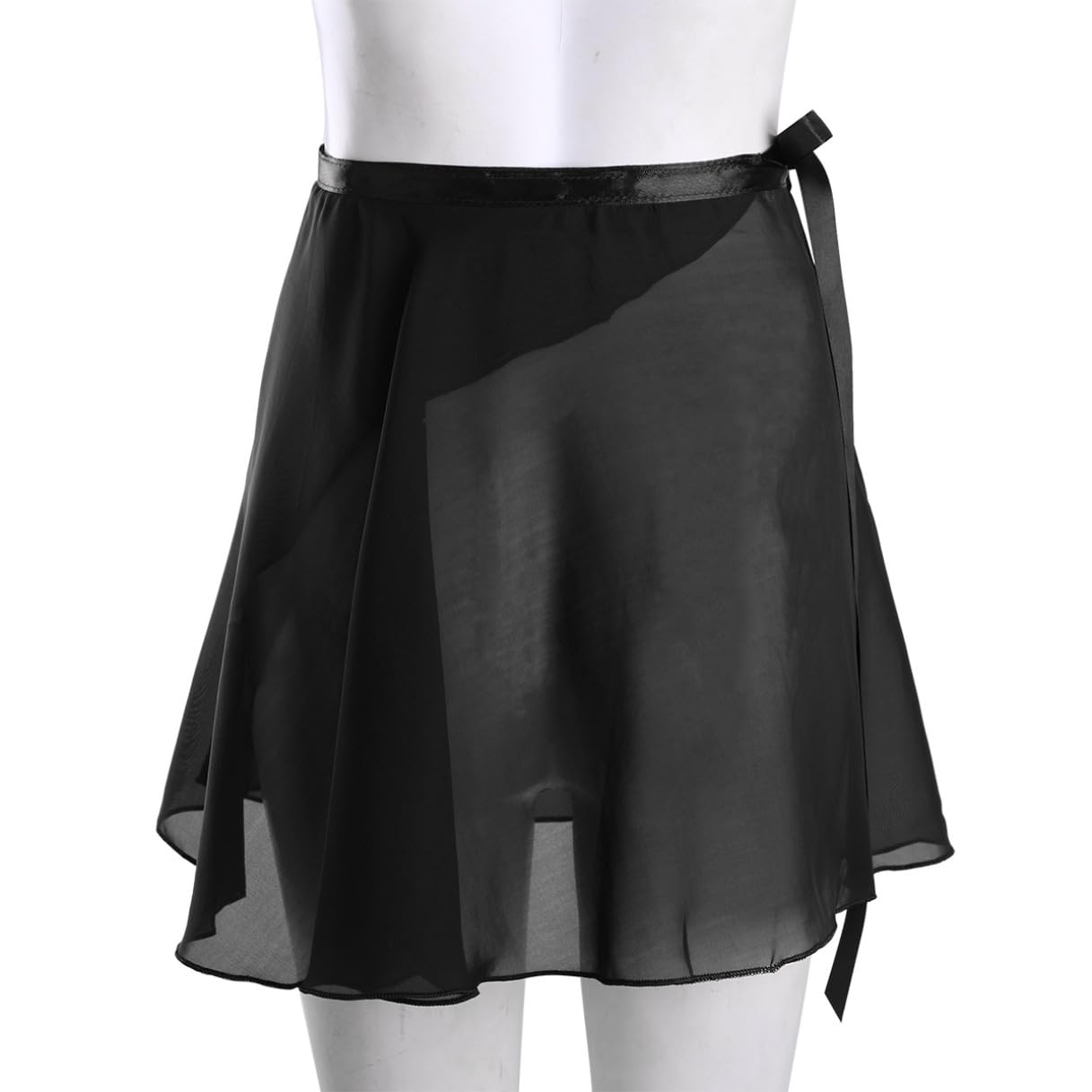 Elegant Chiffon Ballet Wrap Skirt for Women & Girls - Flowy Georgette Dance Skirt with Tie Waist - Perfect for Ballet, Skating, Dance Performances & Casual Wear