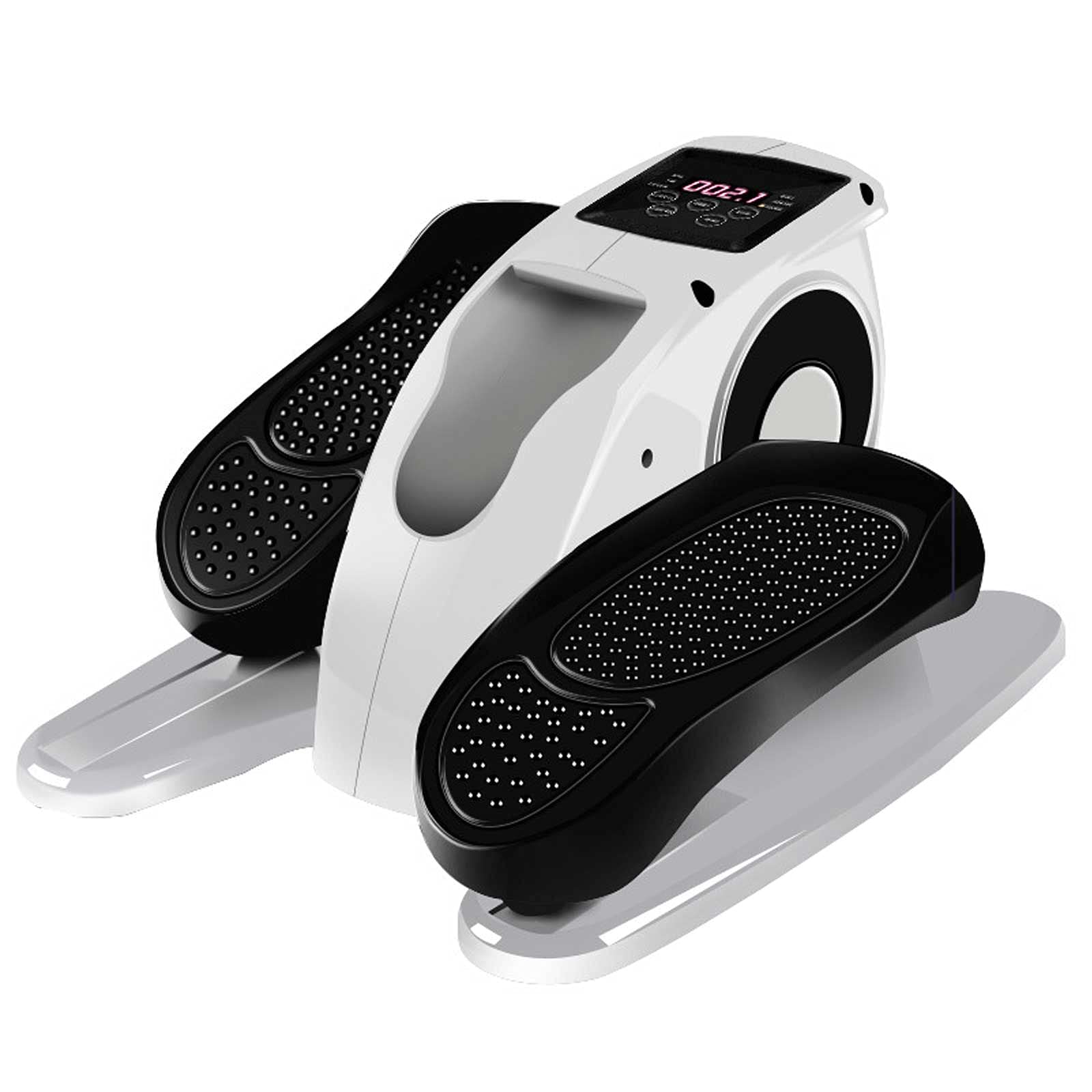 Yunyun Electric Desk Elliptical Machine - Compact Under Desk Exercise Bike with LCD Display, Mini Pedal Exerciser for Home & Office Workout - Ideal for Rehabilitation, Fitness & Sedentary Lifestyle (White)