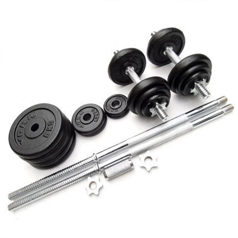 50KG Adjustable Dumbbell Set for Men - Baked Paint Weightlifting Barbell Combo for Home Gym & Strength Training | Perfect for CrossFit, Bodybuilding & Fitness Workouts