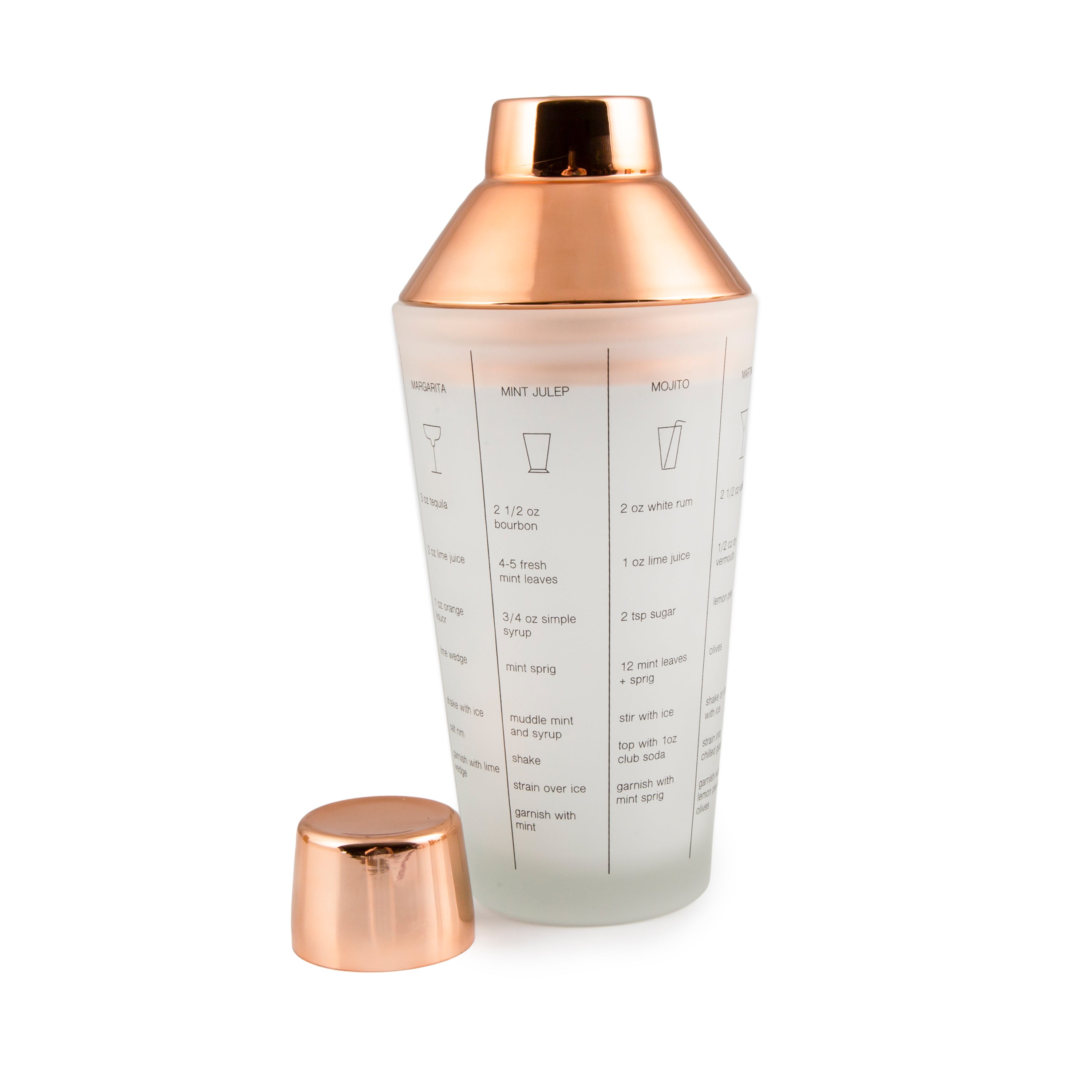 Premium 5-Piece Copper Mixology Cocktail Set - Bar Tools for Professional & Home Bartenders - Perfect for Mojitos, Margaritas & Craft Cocktails
