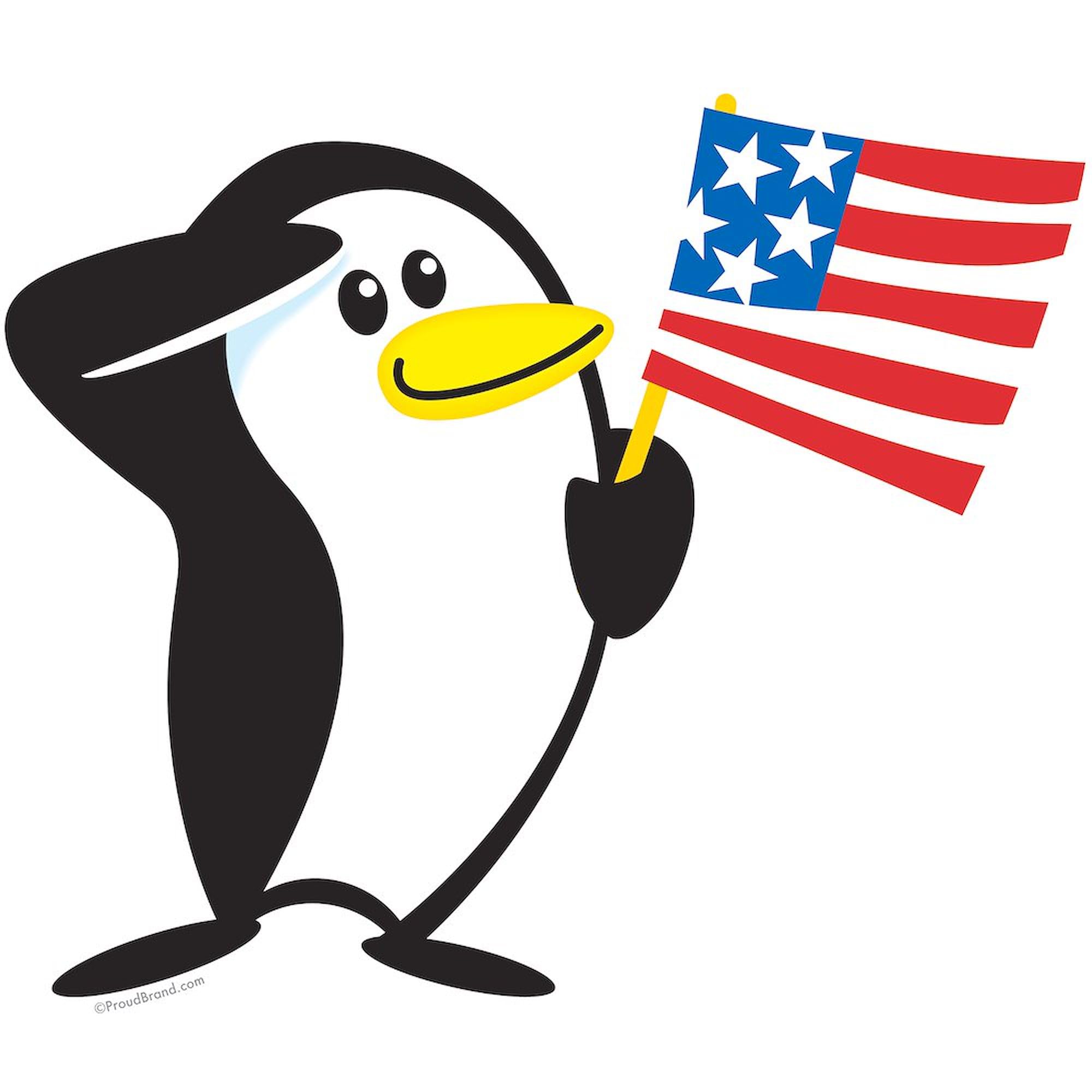 Proud Penguin Natural Canvas Tote Bag - Eco-Friendly Reusable Shopping Bag for Groceries, Beach & Everyday Use | CafePress