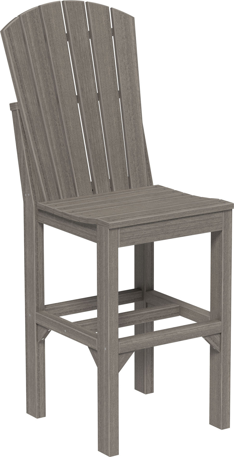 Premium Adirondack Bar Height Side Chair - Outdoor Patio, Deck, and Garden Seating - Durable & Weather-Resistant for Backyard, Poolside, and Porch Relaxation
