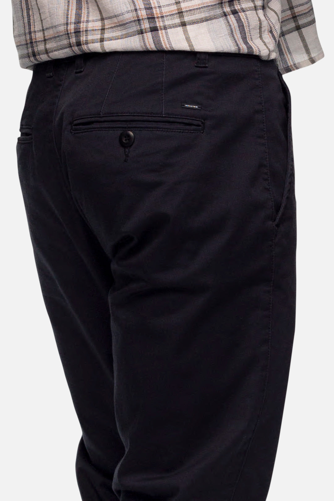 Men's Classic Cuban Chino Pants in Dark Navy - Comfortable & Stylish Casual Trousers for Work, Travel & Everyday Wear